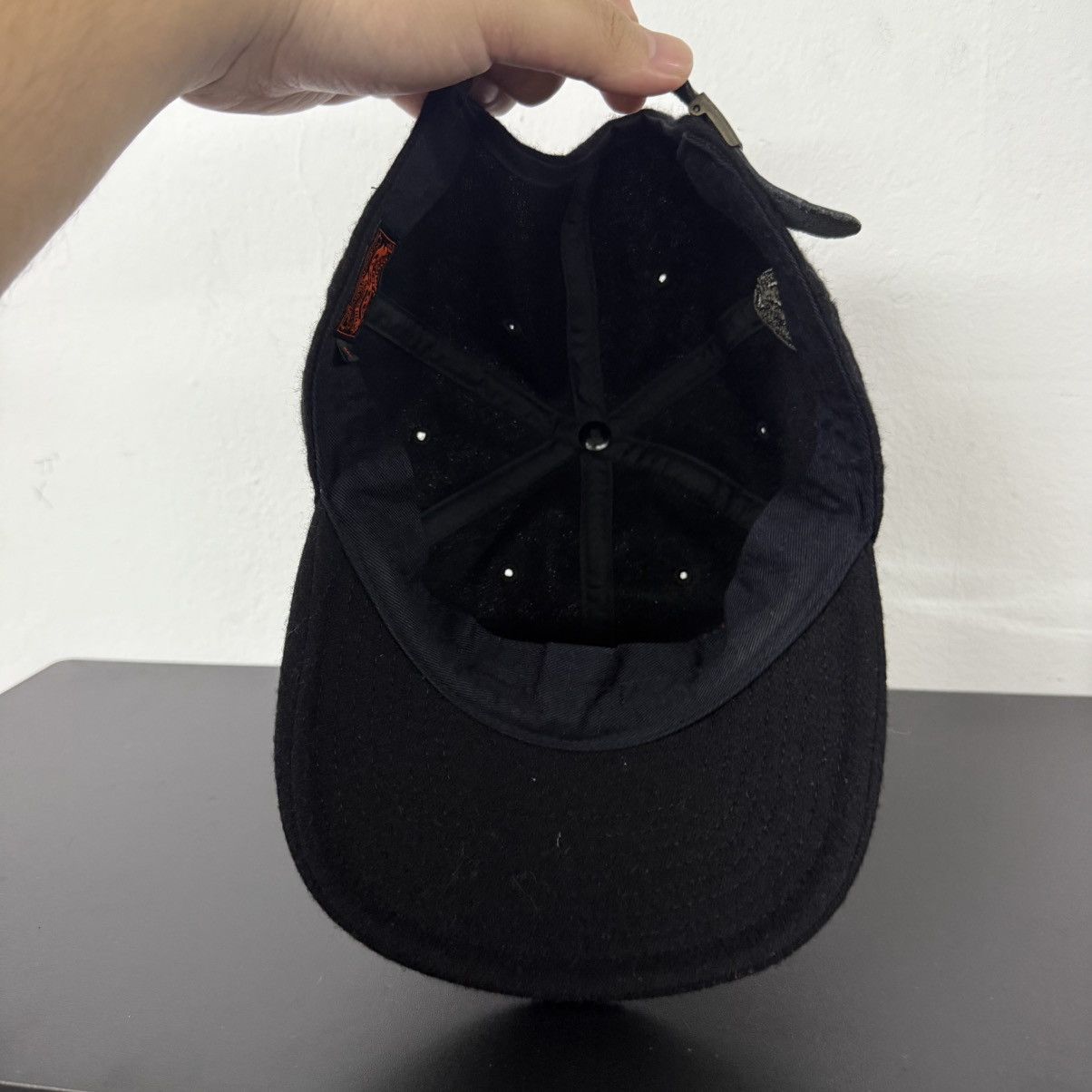 Japanese Brand Calee Kiss Of Death Flag Wool Leather Strap Hat Rare Size ONE SIZE - 6 Thumbnail