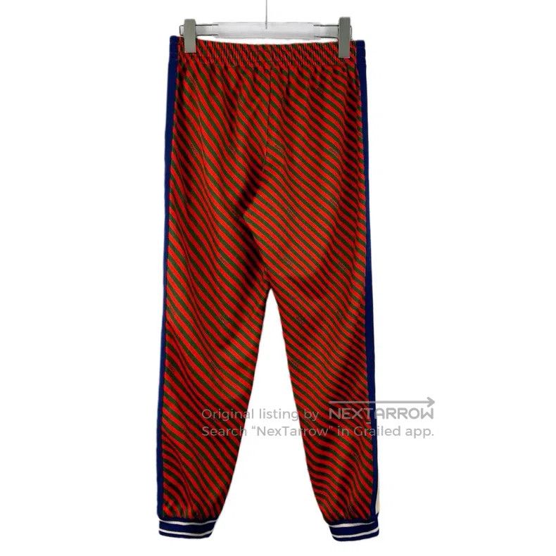 Gucci Gucci SizeXS Colour-blocked striped cotton casual trousers Size 42" / US 20 - 2 Thumbnail