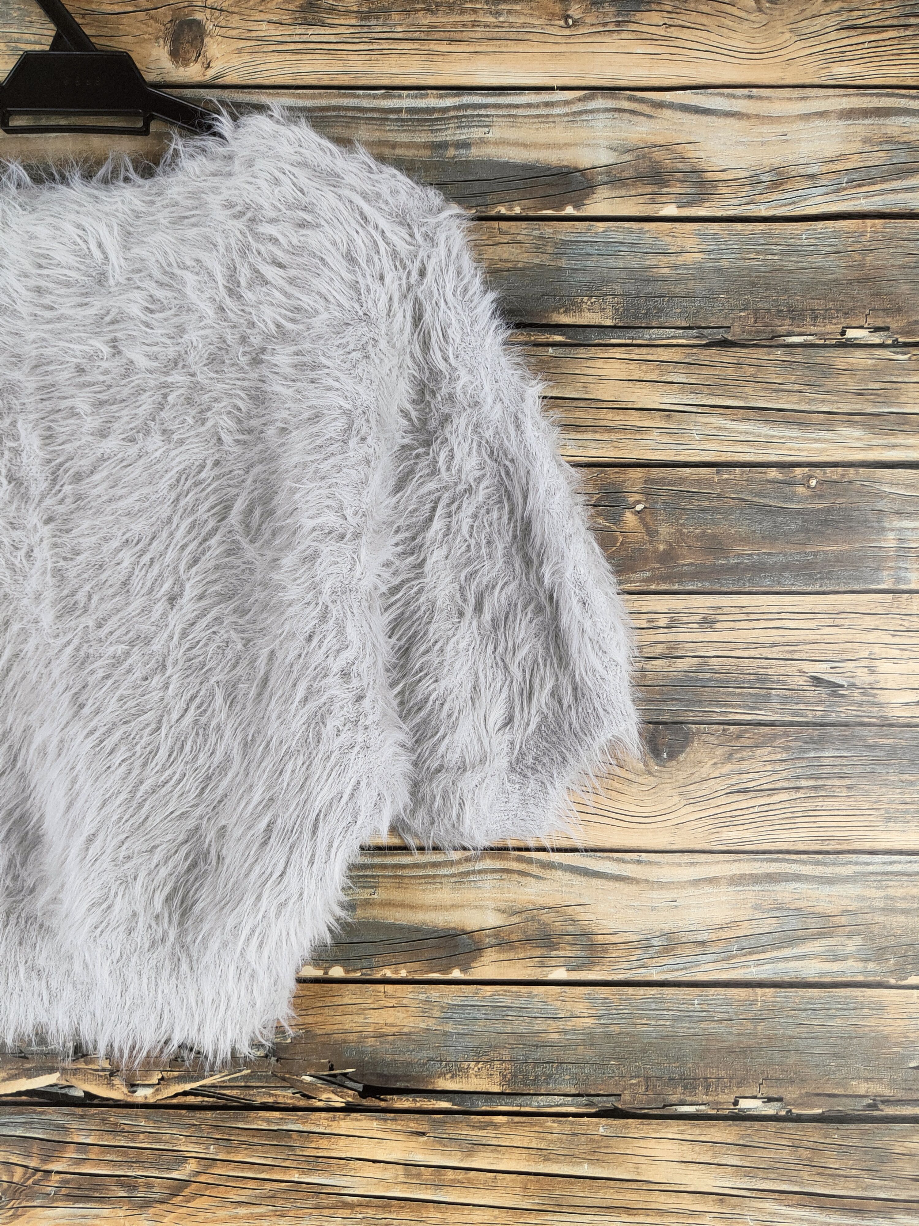 Japanese Brand DL r.p.s Gray Fur Mohair Knitwear #46-460 Size M / US 6-8 / IT 42-44 - 9 Thumbnail