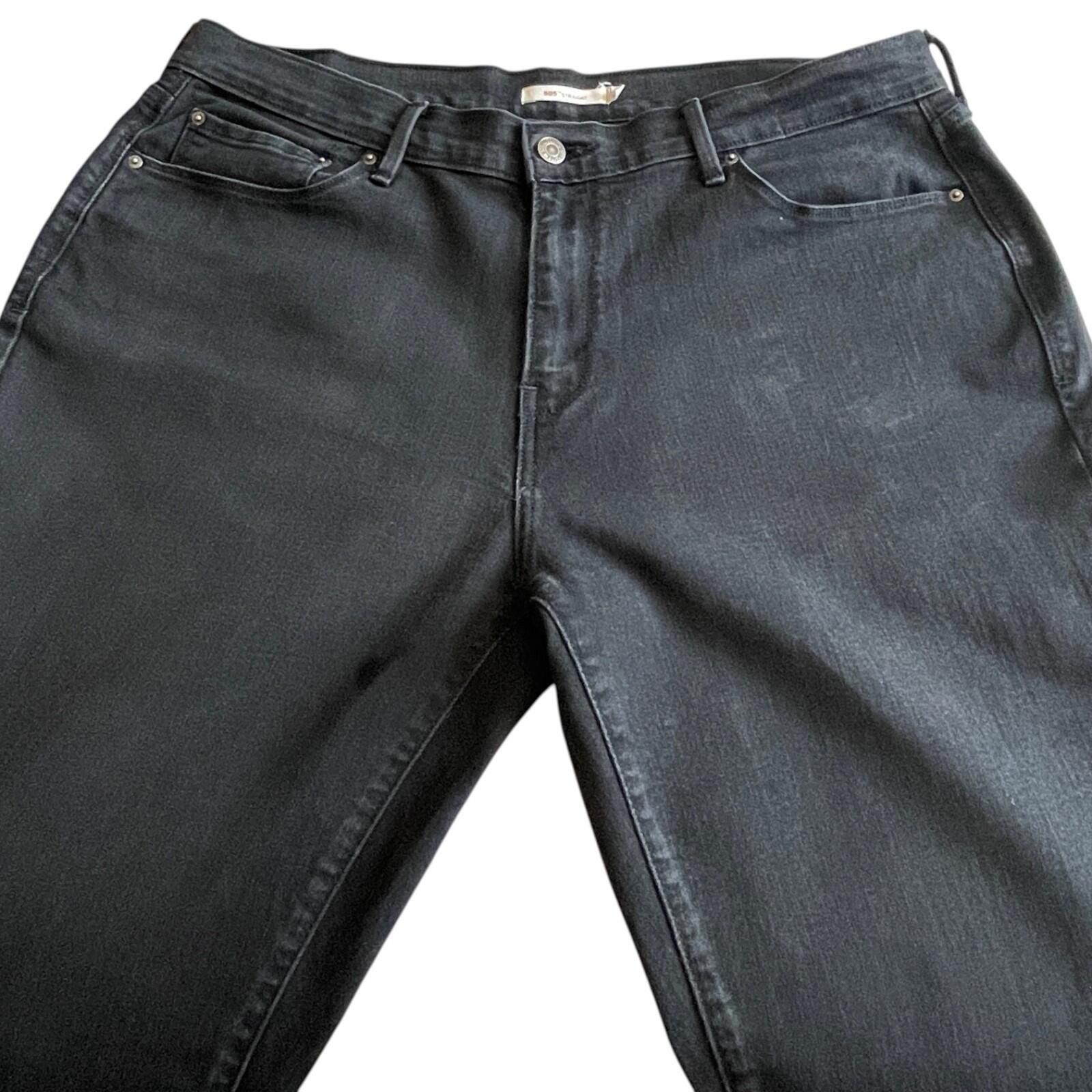 Levi's Levi’s 505 Women’s Black Jeans 16W 33x32 Straight CLEAN! Size 38" / US 16 / IT 52 - 3 Thumbnail