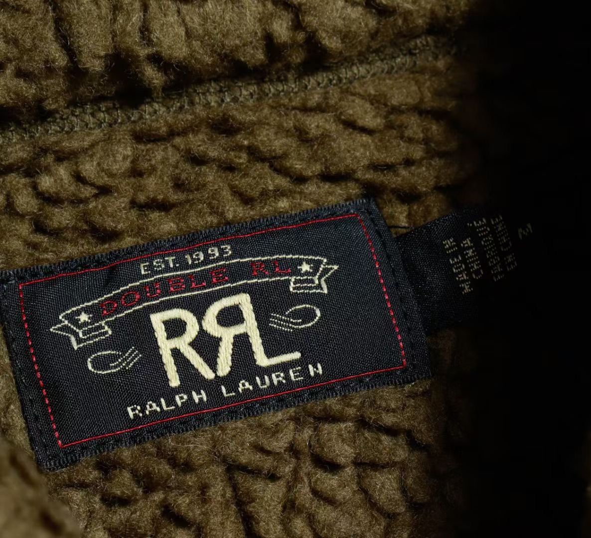 RRL Ralph Lauren RRL Full zip Wool Blend Sherpa Fleece Jacket Size US XL / EU 56 / 4 - 3 Thumbnail