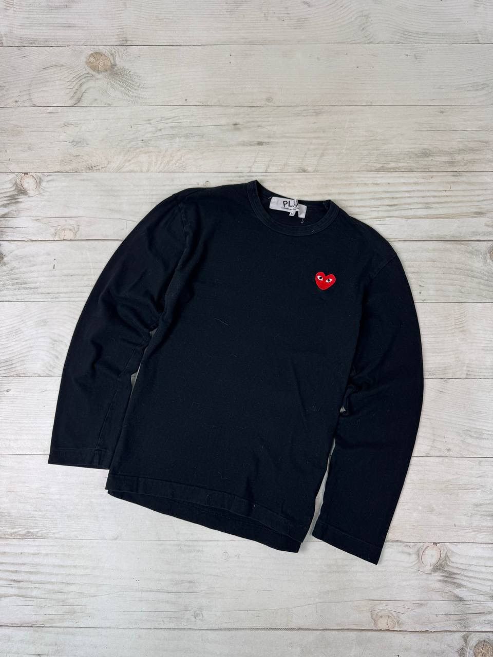 Comme Des Garcons Shirt Long Sleeve Logo T Shirt Black | Grailed