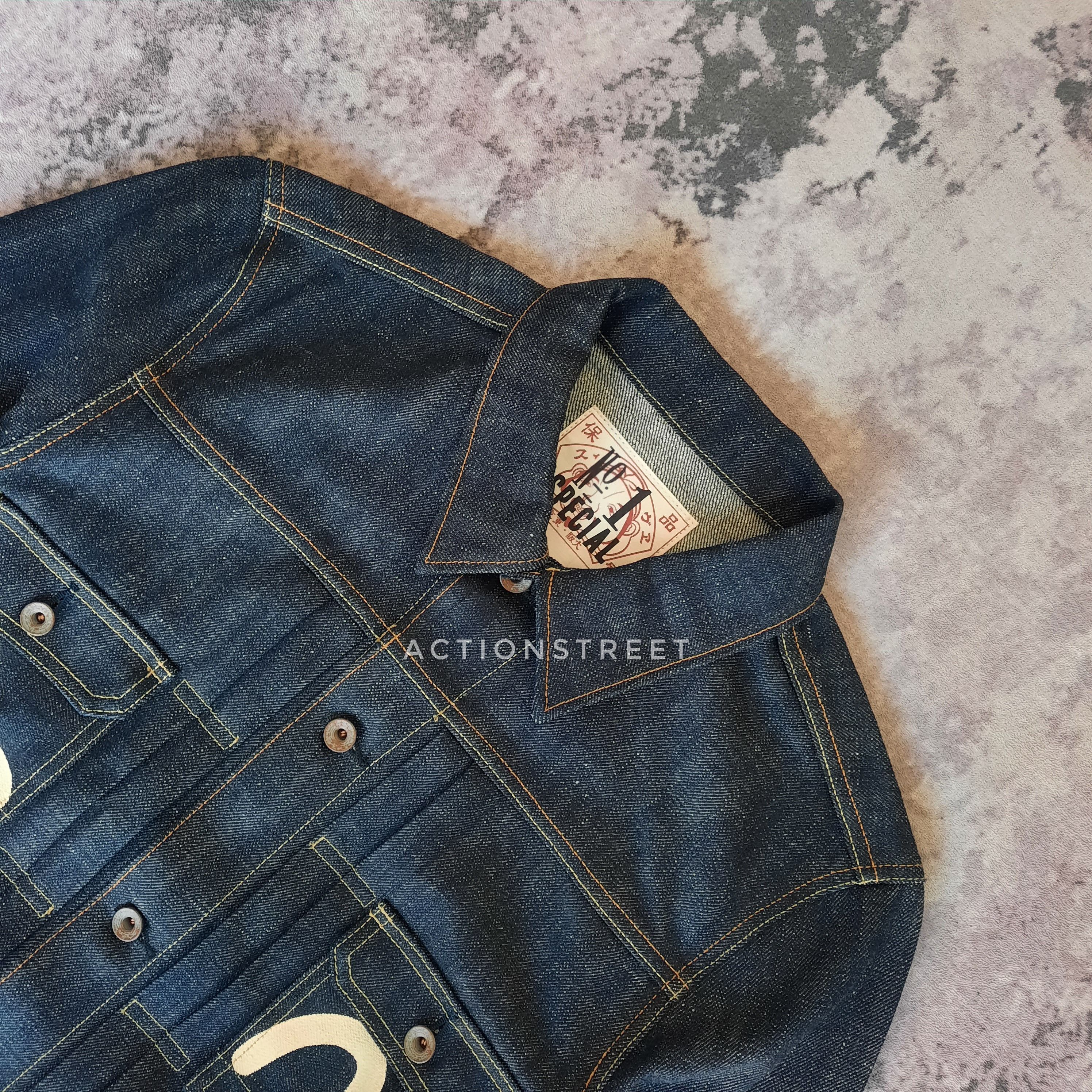 Evisu ⚙️ Evisu special No 1 indigo 15.5oz type 2 denim jacket Size US L / EU 52-54 / 3 - 3 Thumbnail
