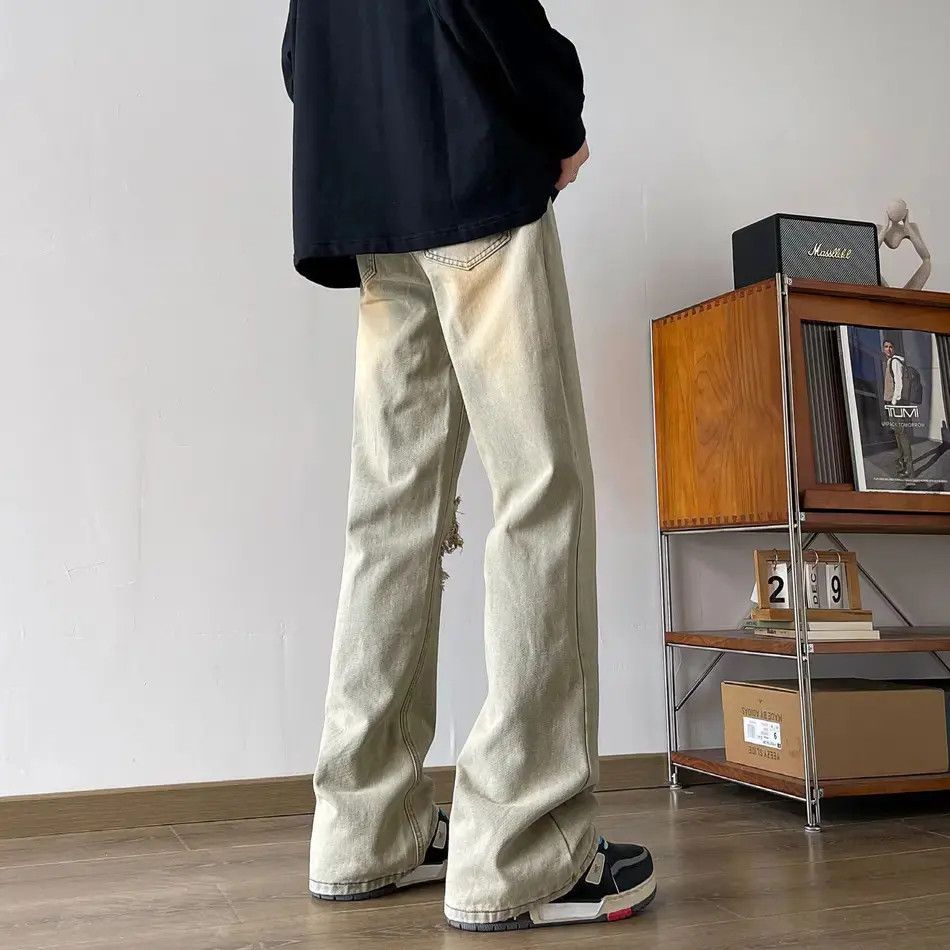 Japanese Brand Retro straight tube loose slightly flared jeans Size US 32 / EU 48 - 6 Thumbnail