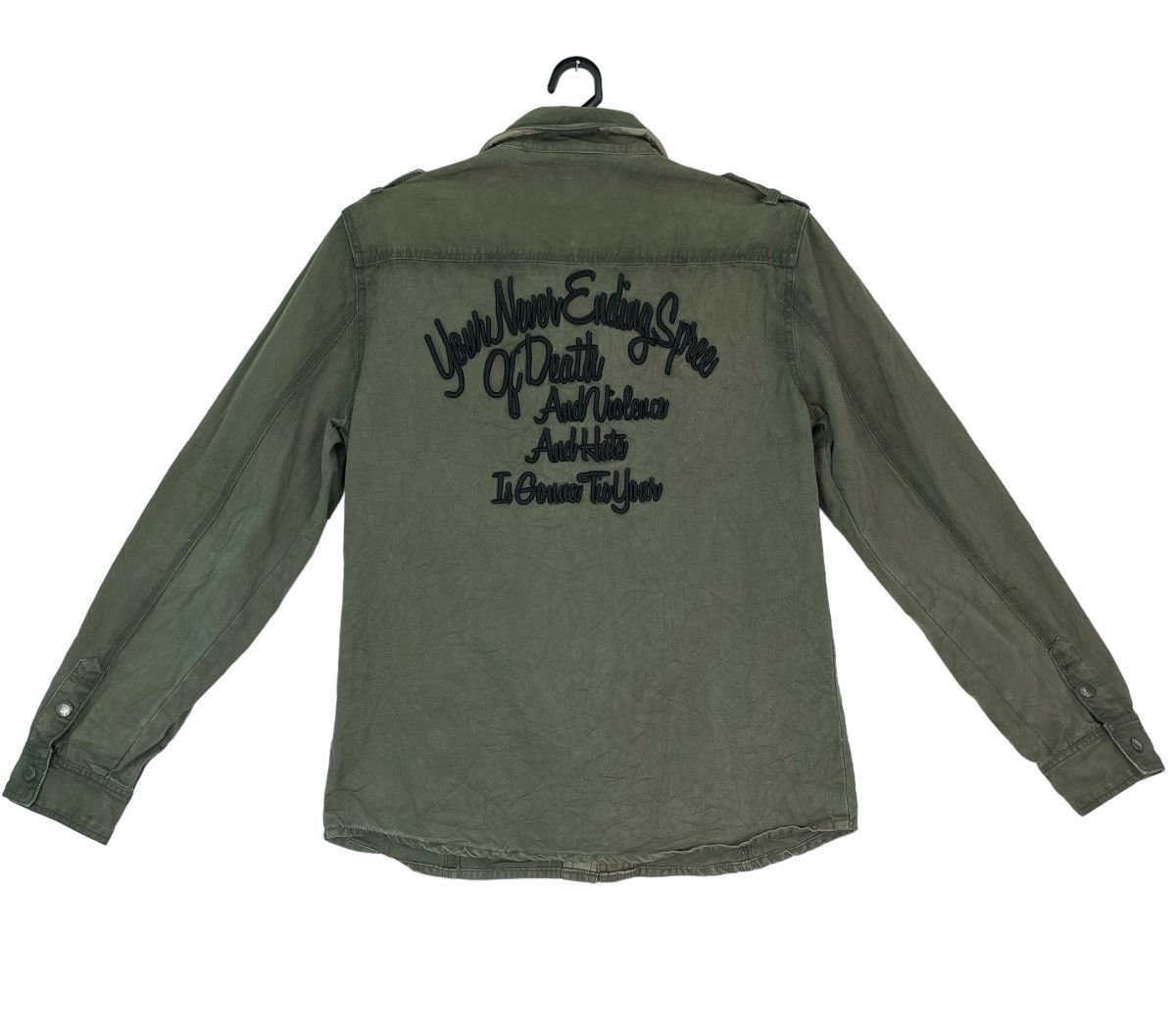 In The Attic × Japanese Brand In The Attic shirts jacket letterman military camo trim Size US L / EU 52-54 / 3 - 6 Thumbnail