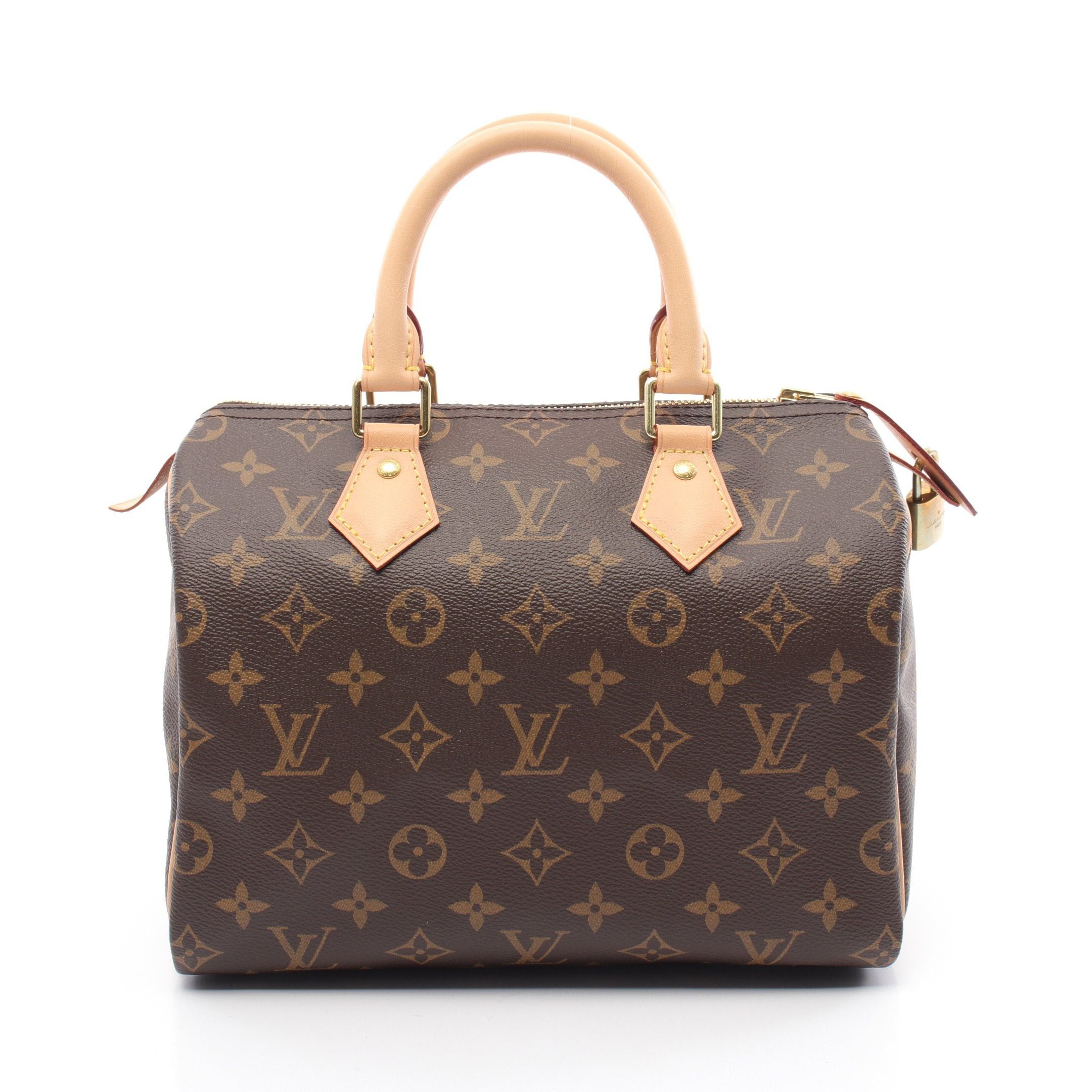Louis Vuitton ブラウン ハンドバッグ Louis Vuitton Speedy 25 Monogram Handbag Leather Brown