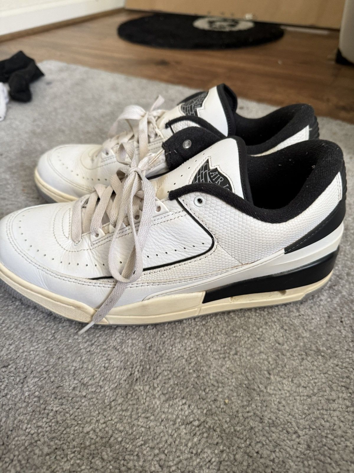 Jordan Brand Jordan 2/3 WHITE/BLACK Size US 11 / EU 44 - 3 Thumbnail