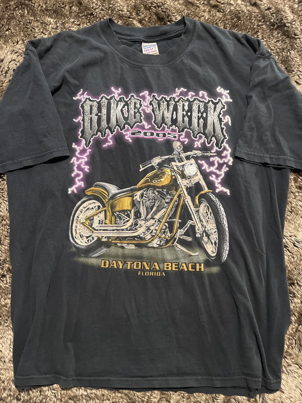 Gildan Rare BikeWeek 05 Daytona Beach Florida Black Tee Size US L / EU 52-54 / 3 - 1 Thumbnail