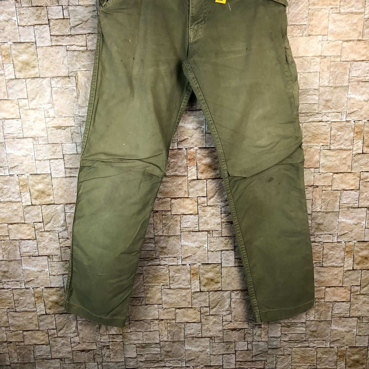 Japanese Brand Fredy & Gloster Green Casual cargo Pants #A1139 Size US 30 / EU 46 - 3 Thumbnail