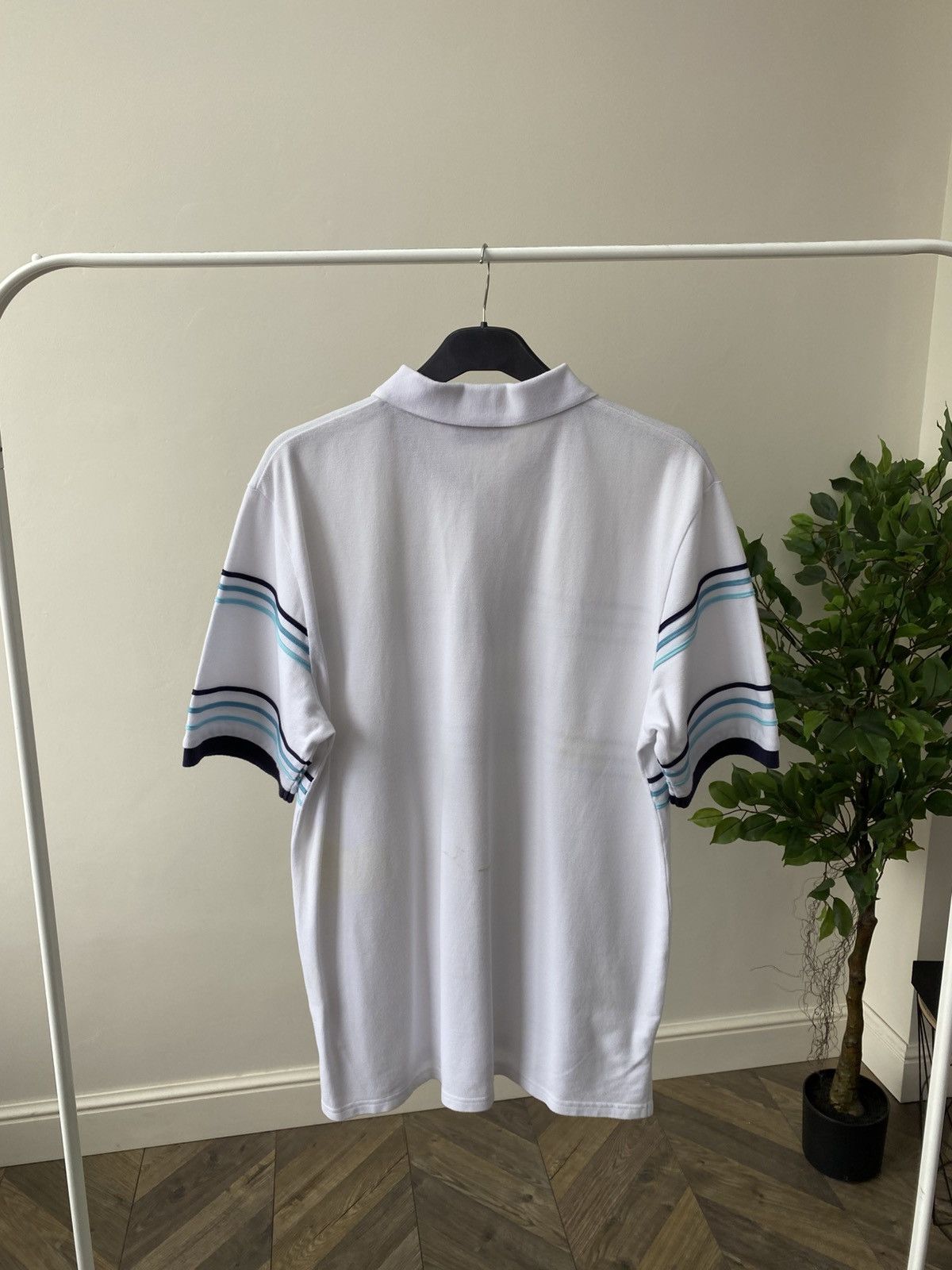 Vintage × Yves Saint Laurent Vintage Yves Saint Laurent Big Logo Print Polo T-shirt Size US XL / EU 56 / 4 - 11 Thumbnail