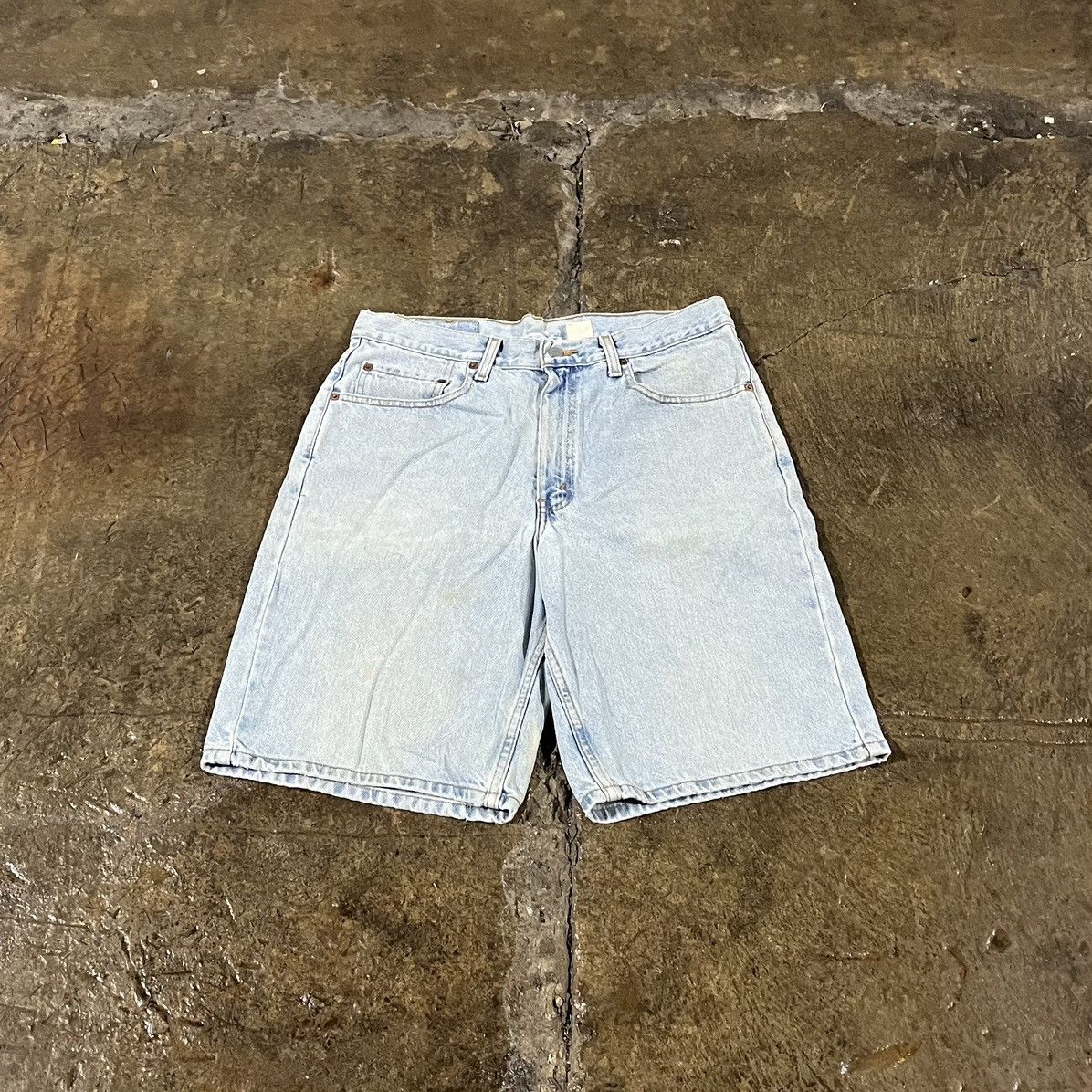 Levi's × Vintage Crazy Vintage 90s Levi's 550 Jorts Relaxed Fit Skater Shorts Size US 34 / EU 50 - 2 Thumbnail