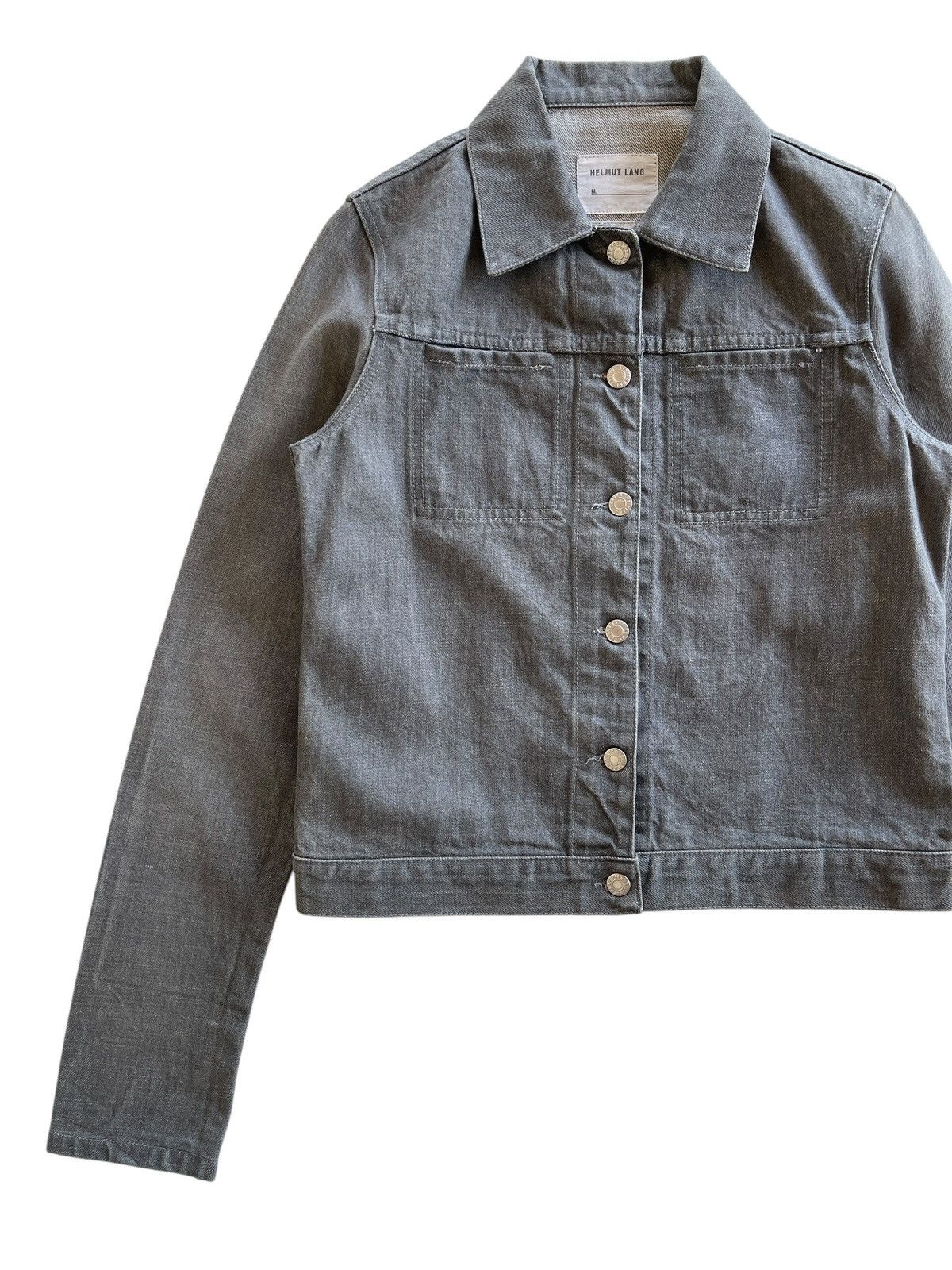 Helmut Lang SS2004 Helmut Lang Slim 2 Pocket Turn Up Denim Jacket Size S / US 4 / IT 40 - 2 Thumbnail