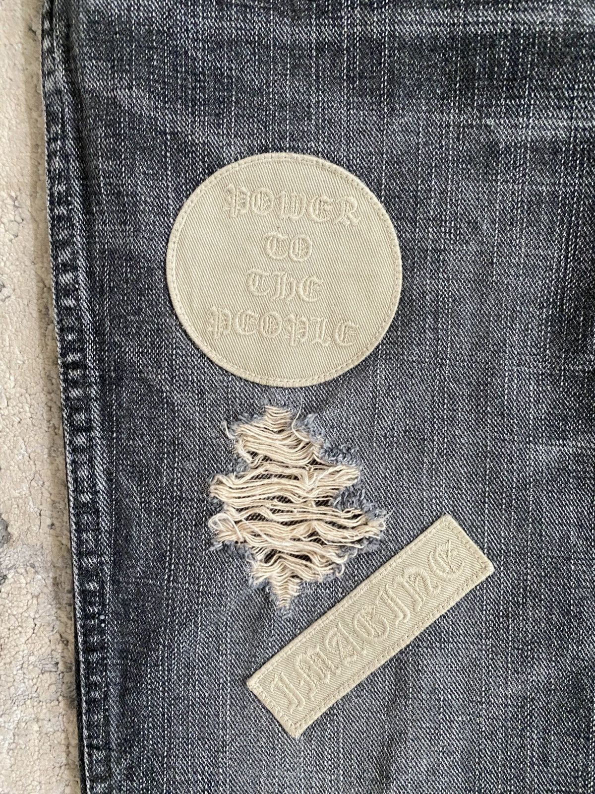 Number (N)ine AW04 Patchwork Bootcut Denim Size US 32 / EU 48 - 2 Thumbnail