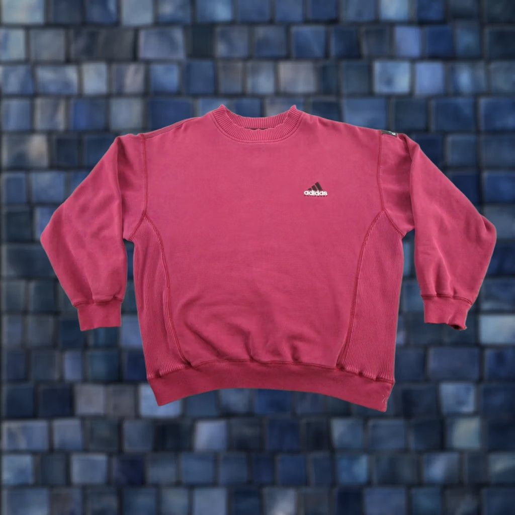 Adidas VINTAGE Adidas Equipment EQT Sweatshirt Red Big Logo Size L Embroidered Size US L / EU 52-54 / 3 - 1 Thumbnail