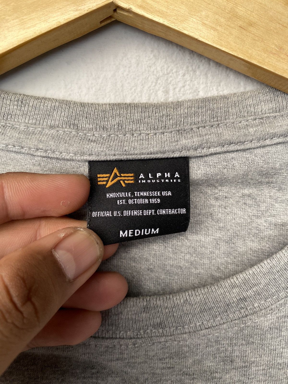 Alpha Industries Vintage Alpha Industries LS Tee Size US M / EU 48-50 / 2 - 3 Thumbnail