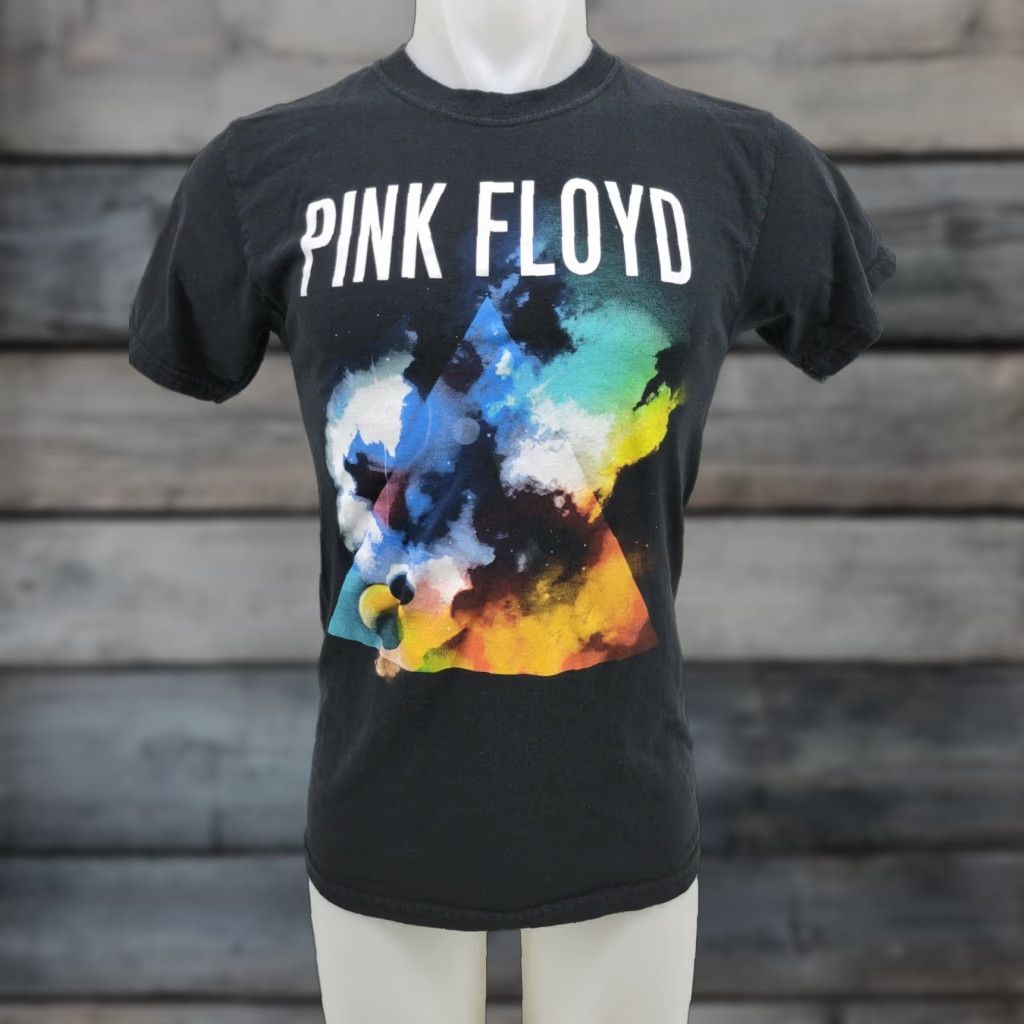 Vintage Pink Floyd Prism Galaxy Small S/P T-Shirt Men Cotton Graphic Tee Crew Neck Short Sleeve Black 100% Cotton Slim Fit Casual Vintage No N/A Size US S / EU 44-46 / 1 - 1 Thumbnail