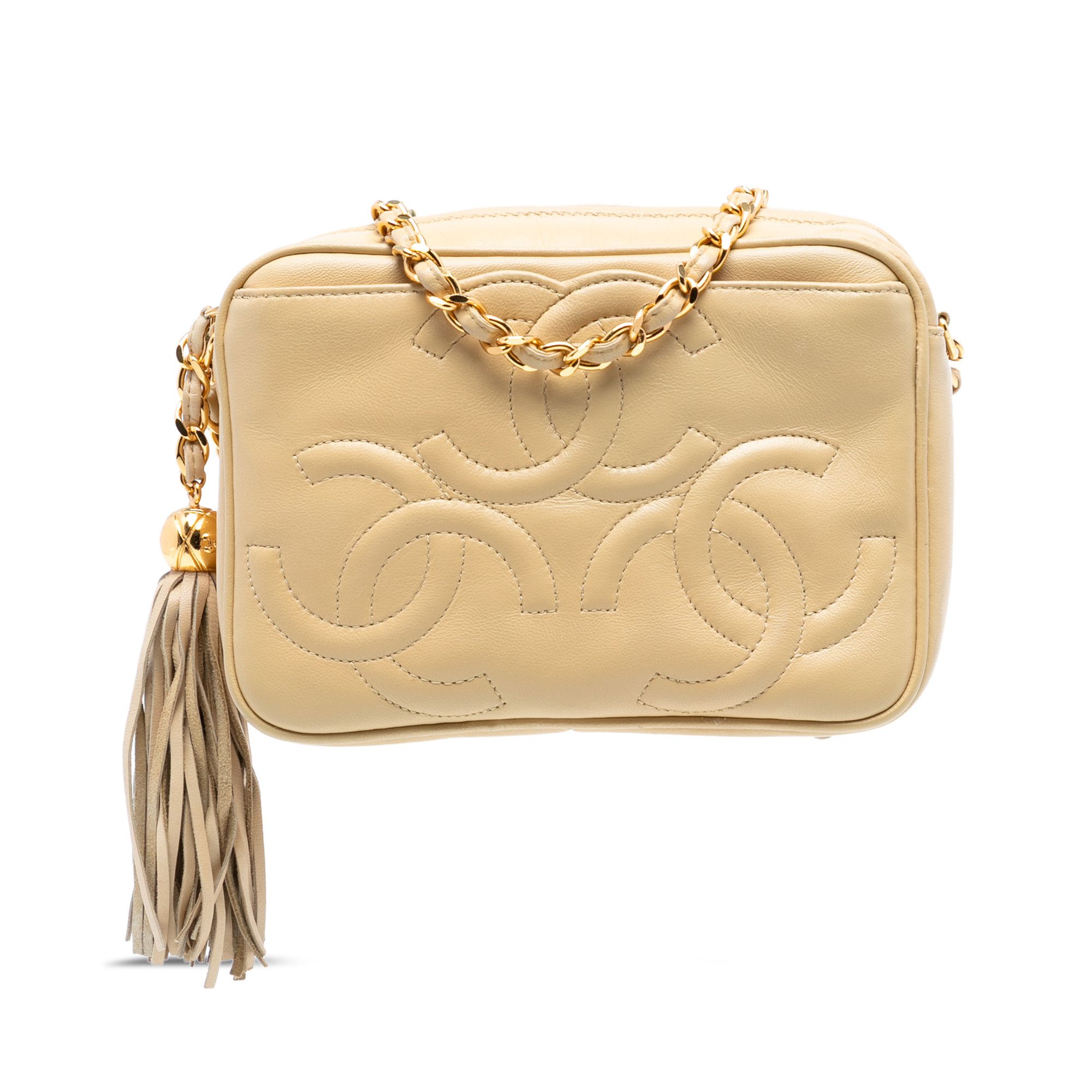 Chanel Chanel Triple CC Lambskin Tassel Chain Camera Bag Size ONE SIZE - 1 Thumbnail