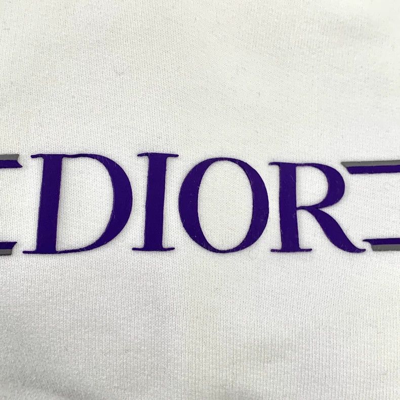 Dior Dior White old flower stitching hooded long-sleeved sweatsh Size US L / EU 52-54 / 3 - 5 Thumbnail