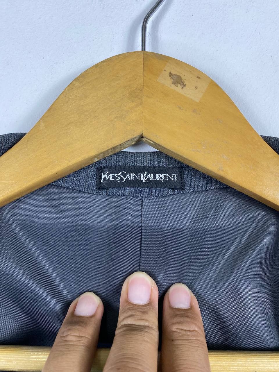 Designer × Yves Saint Laurent yves saint laurent wool blazzer nice design Size 46R - 7 Thumbnail