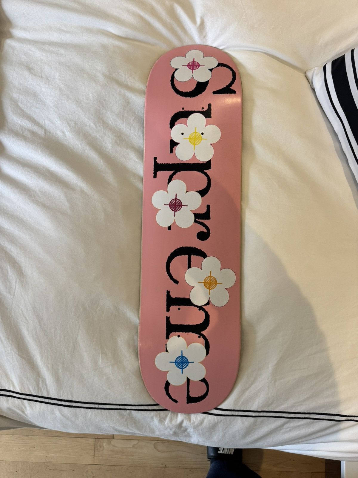 supreme floral デッキ Supreme Flowers Skateboard Deck Black/Blue/Pink/Yellow Set - US