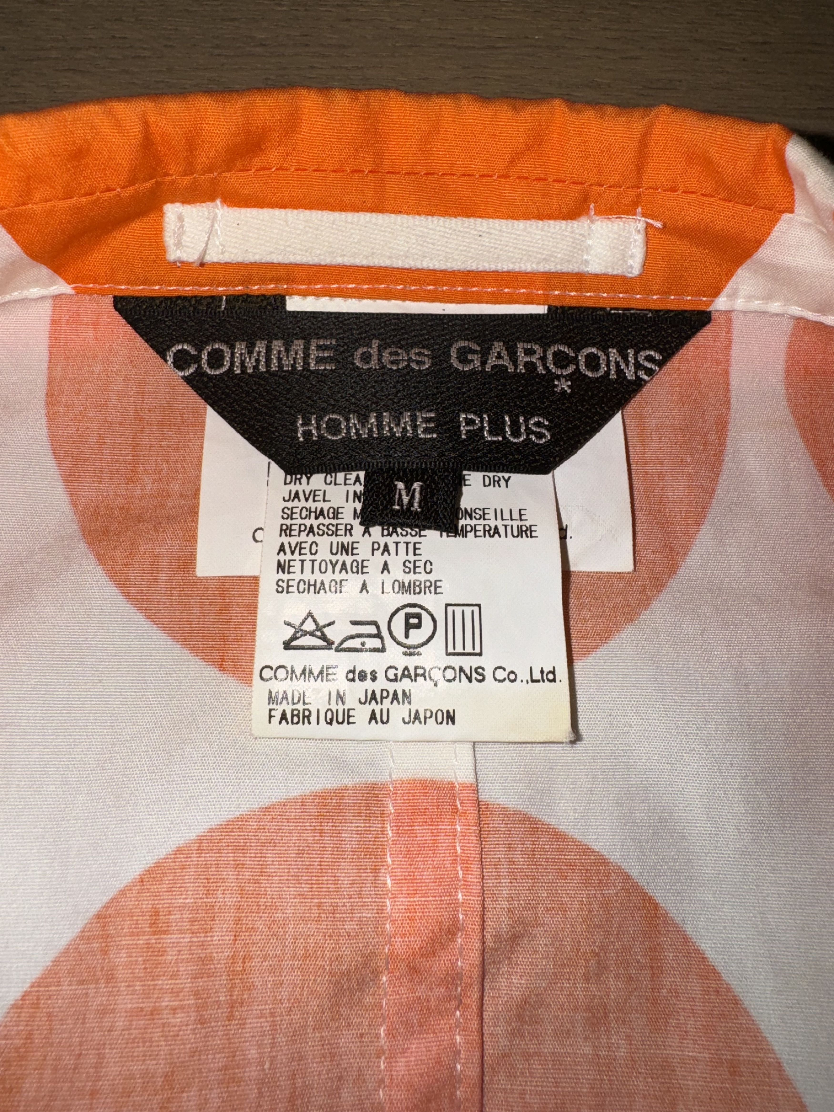 Comme des Garcons Homme Plus Orange Polka Dot Cotton Jacket Size US M / EU 48-50 / 2 - 5 Thumbnail