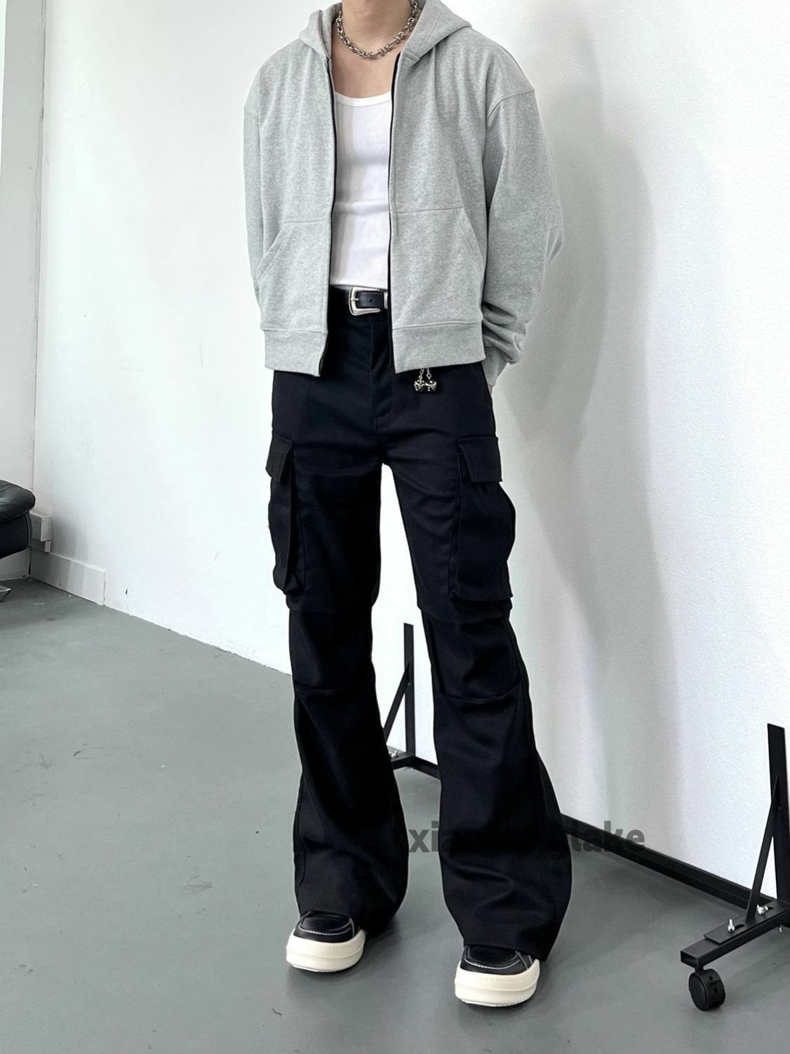 Vintage ltx vintage loose baggy skate yuppies cargo flared pants Size US 34 / EU 50 - 4 Thumbnail