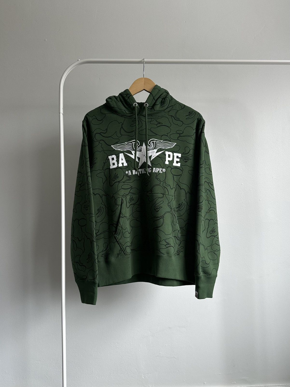 BAPE HAPPY NEW YEAR BAG MILITARY HOODIE