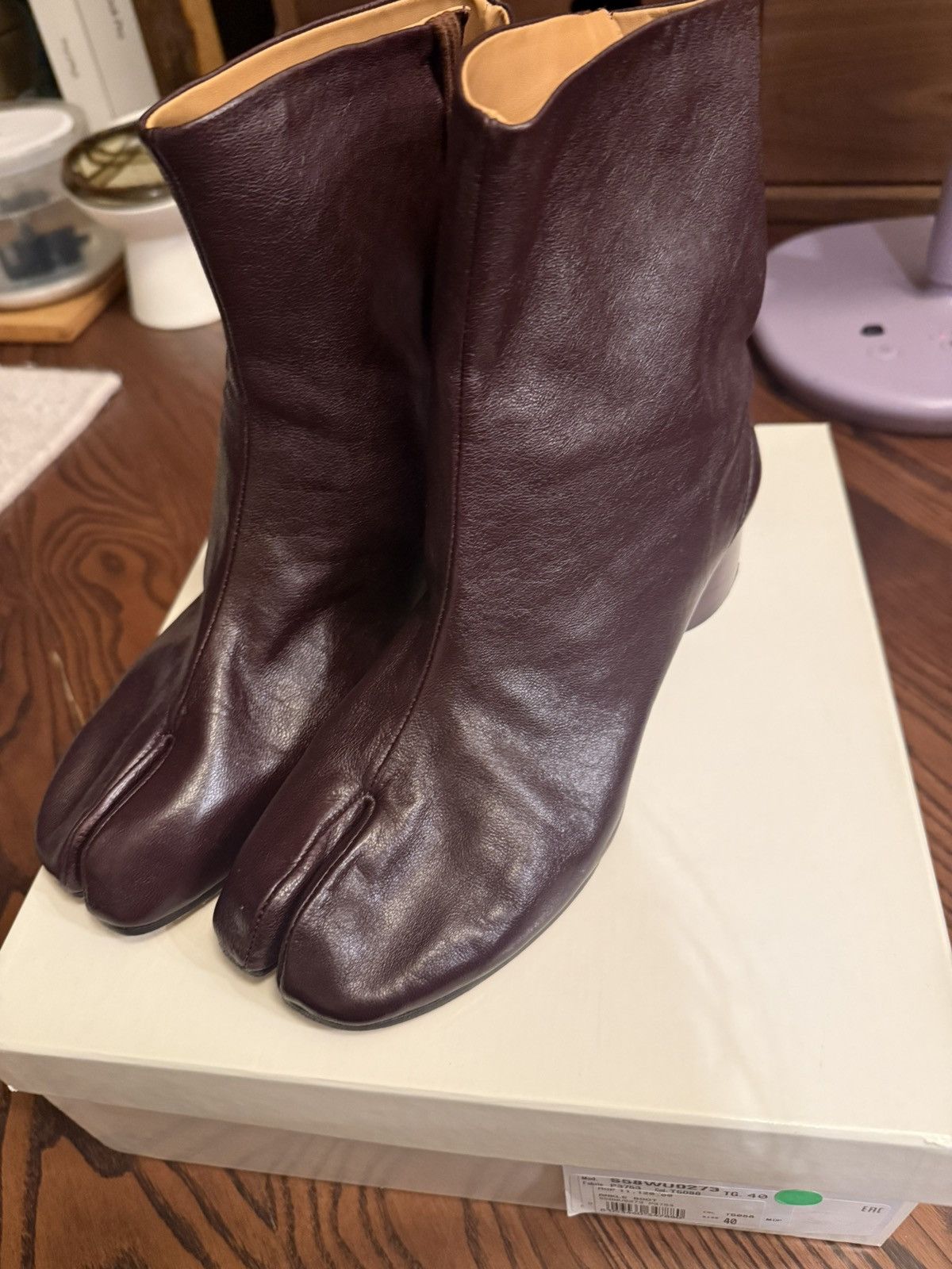Maison Margiela Masion margiela dark purple tabi boot EU40 Size US 9 / IT 39 - 1 Thumbnail