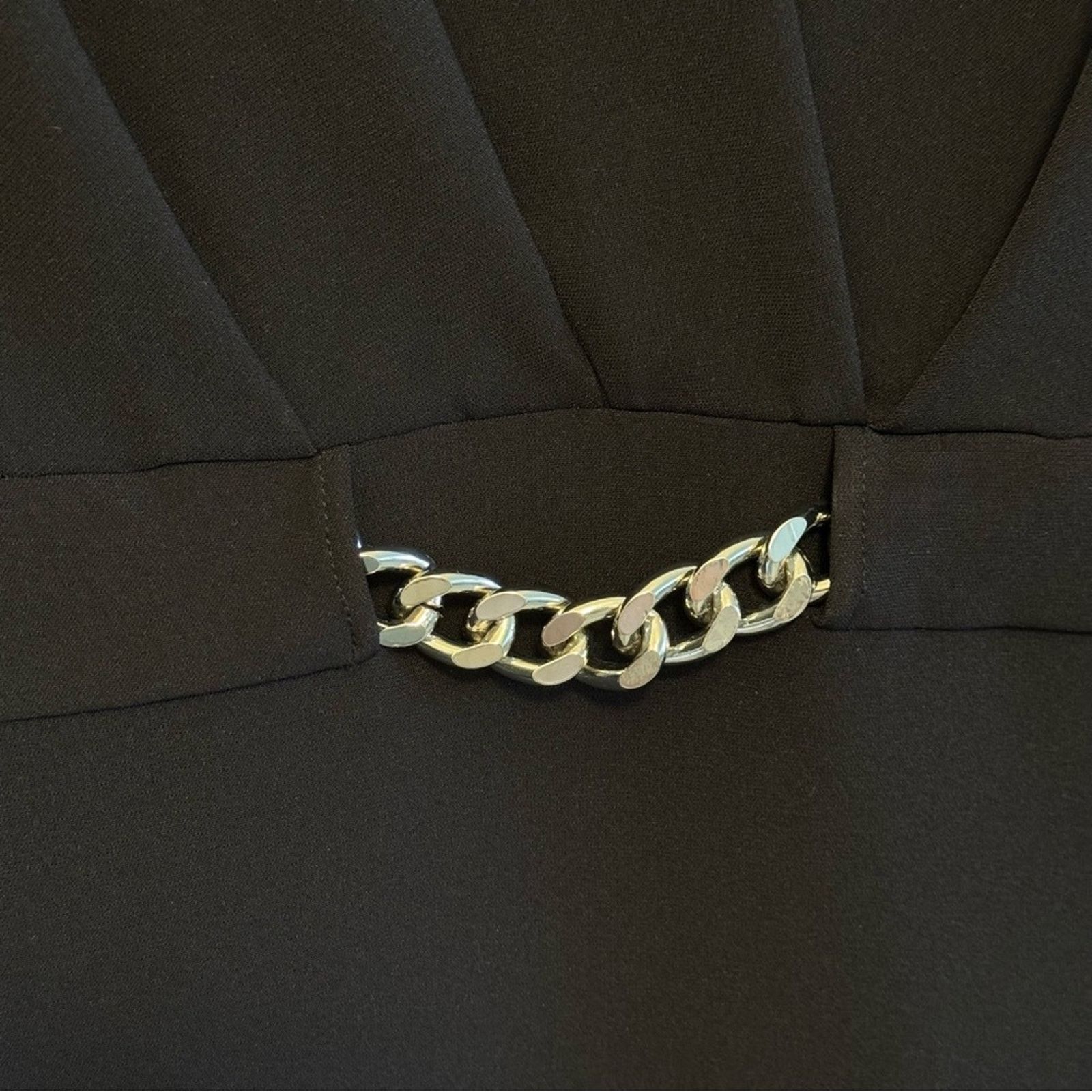 The Kooples NWT! The Kooples Black Plunge Sheath Dress, Size 0 (US XS) Size XS / US 0-2 / IT 36-38 - 8 Thumbnail