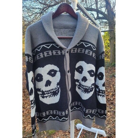 Misfits Misfits Cardigan Sweater Button up Acrylic Knit Size US L / EU 52-54 / 3 - 7 Thumbnail