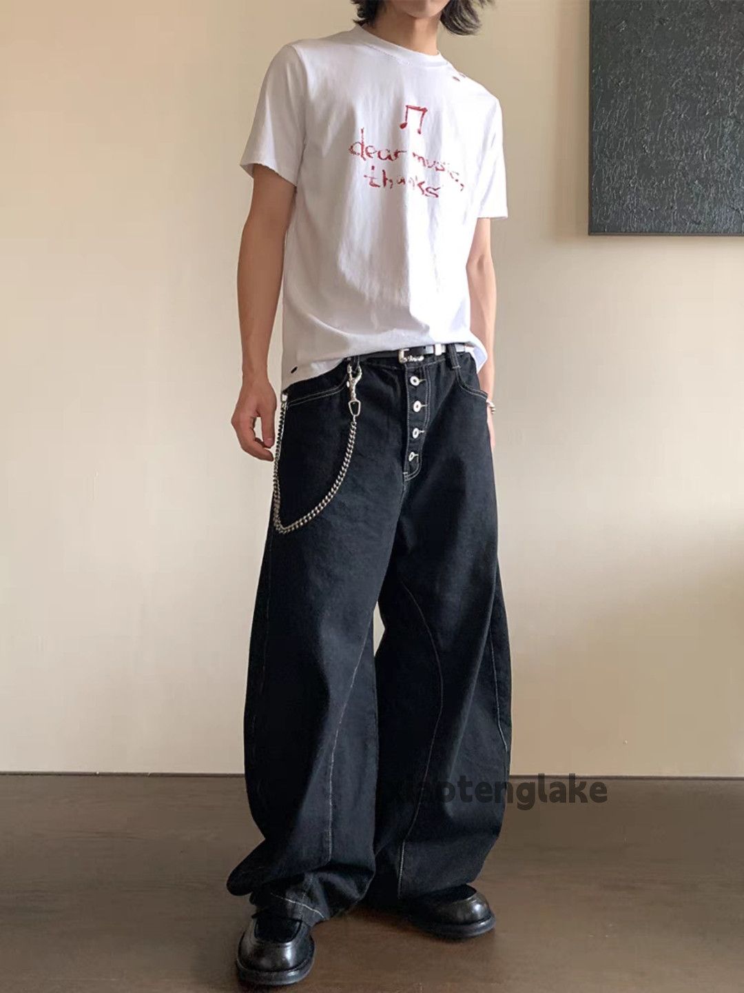 Jean Utility loose baggy skate hiphop yuppie flared pants Size US 32 / EU 48 - 2 Thumbnail