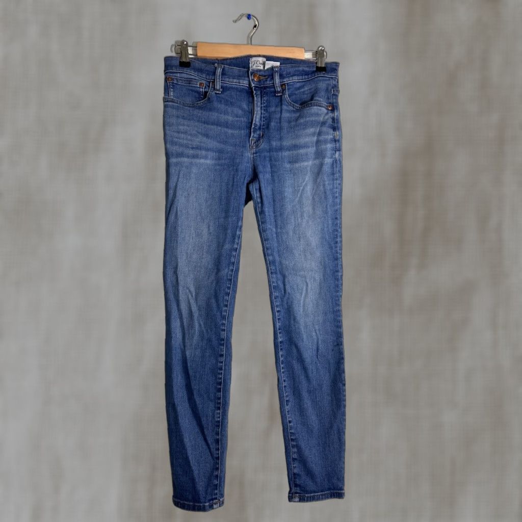 J.Crew J.CREW Jeans 9” High Rise Toothpick Medium Wash Blue 28x26 Size 28 Regular Women Skinny Denim Pants Size 28" / US 6 / IT 42 - 1 Thumbnail