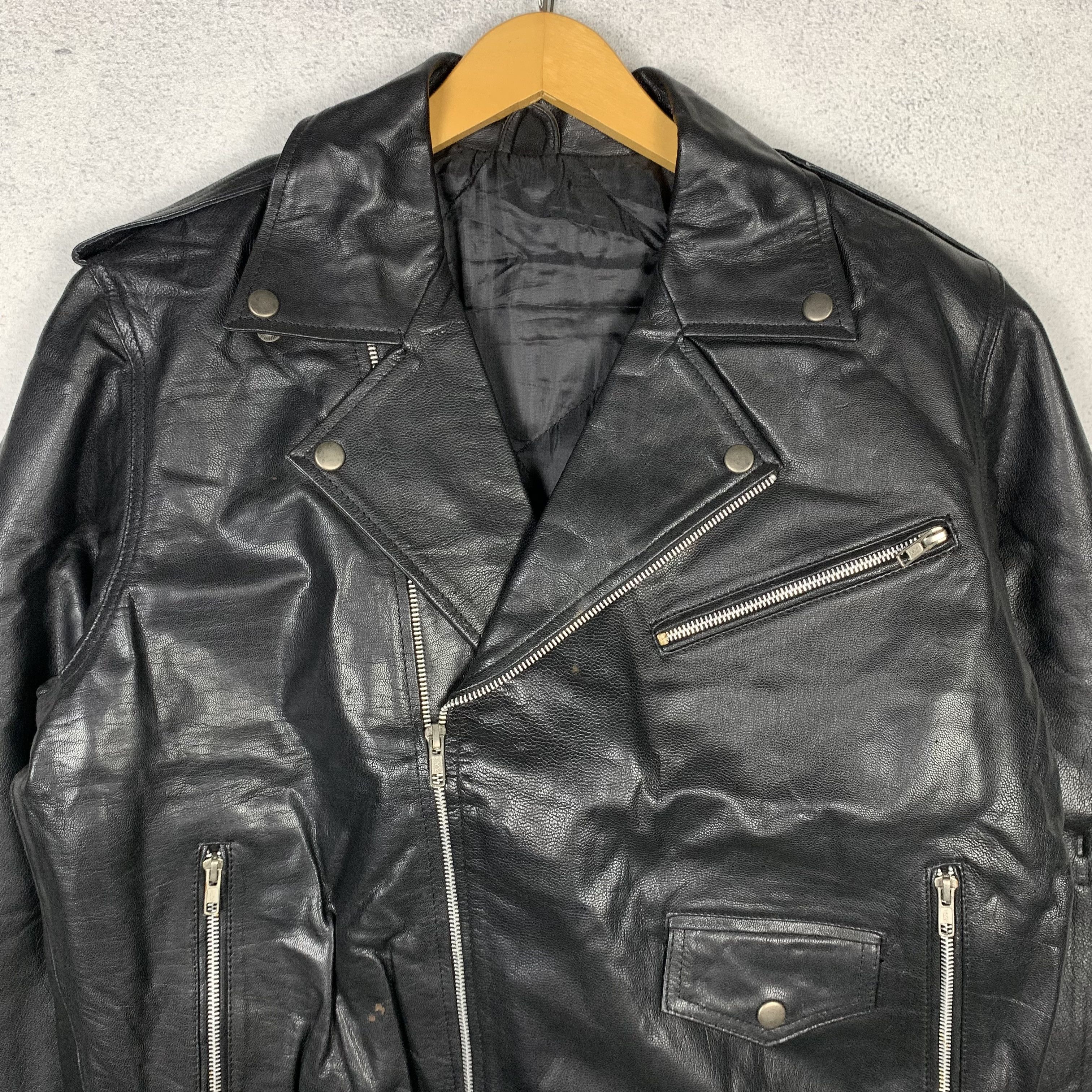 Genuine Leather Vintage Perfecto Leather Jacket Biker Punk Schott Size US L / EU 52-54 / 3 - 2 Thumbnail