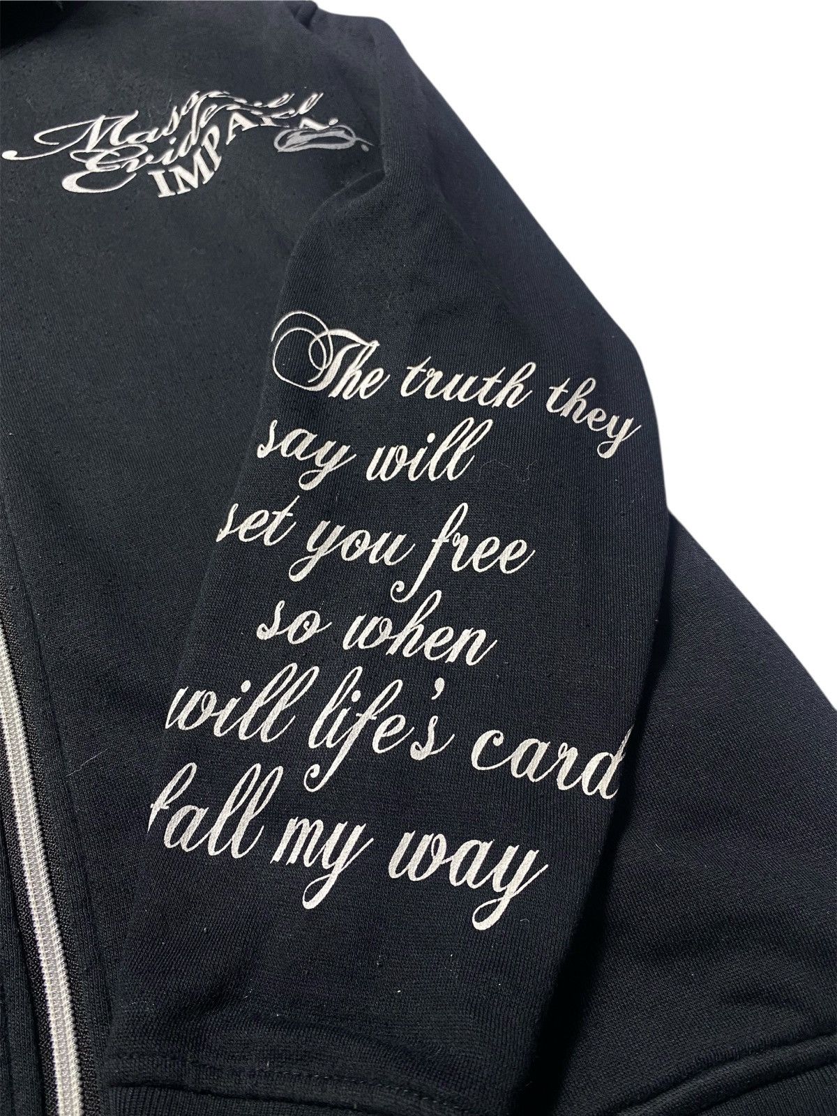 If Six Was Nine Y2K Impala Poem Fur Zip Hoodie Size US L / EU 52-54 / 3 - 5 Thumbnail
