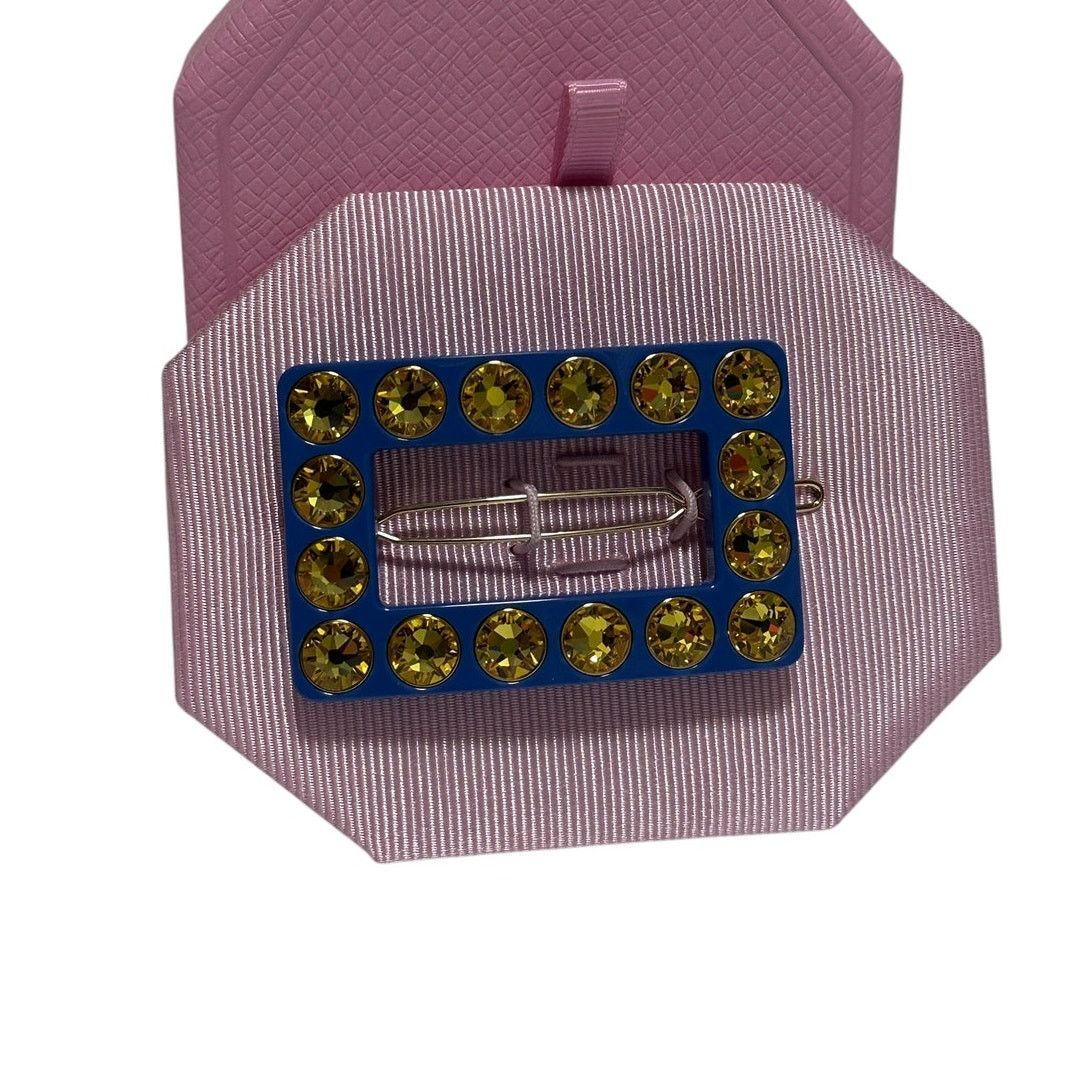 Swarovski Swarovski Hair clip Round cut, Rectangular shape, Blue Size ONE SIZE - 1 Thumbnail