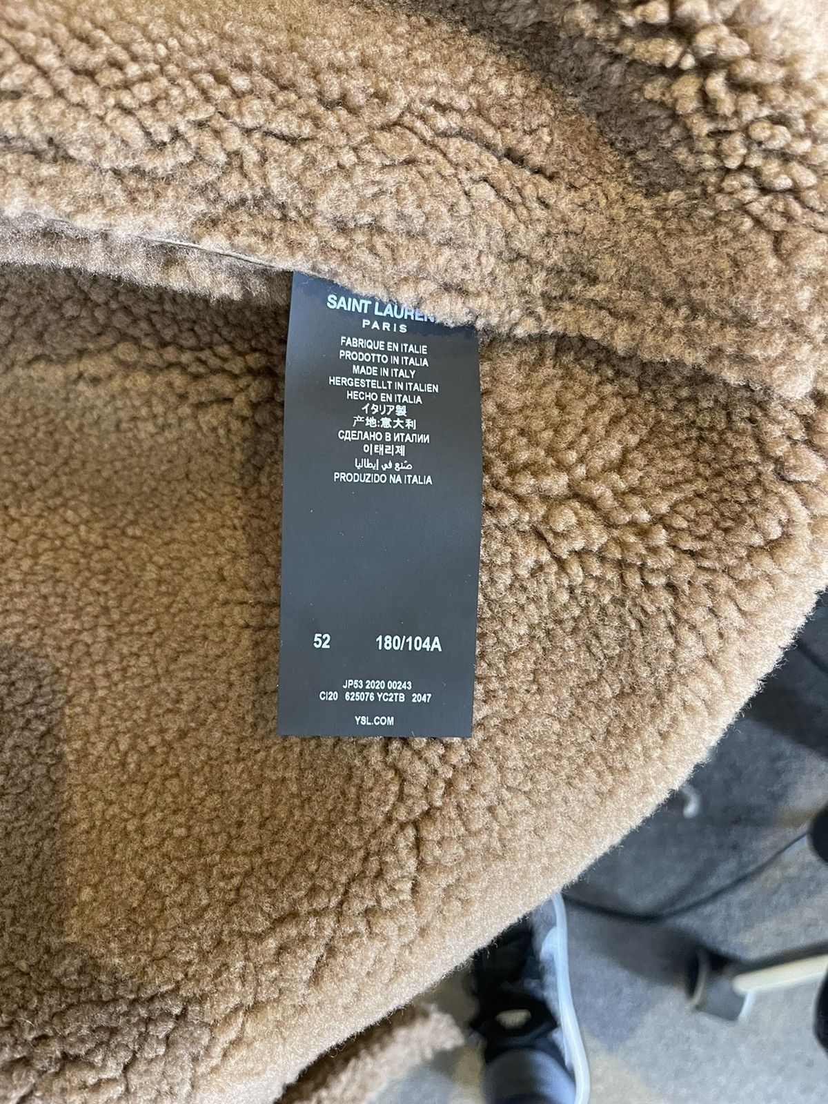 Saint Laurent Paris Saint Laurent Shearling Single Breasted Jacket Size US L / EU 52-54 / 3 - 6 Thumbnail