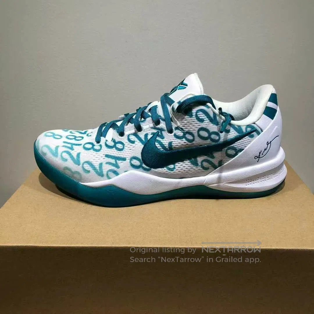 Adidas kobe 8 shoes white green size 42. Size US 9 / EU 42 - 3 Thumbnail