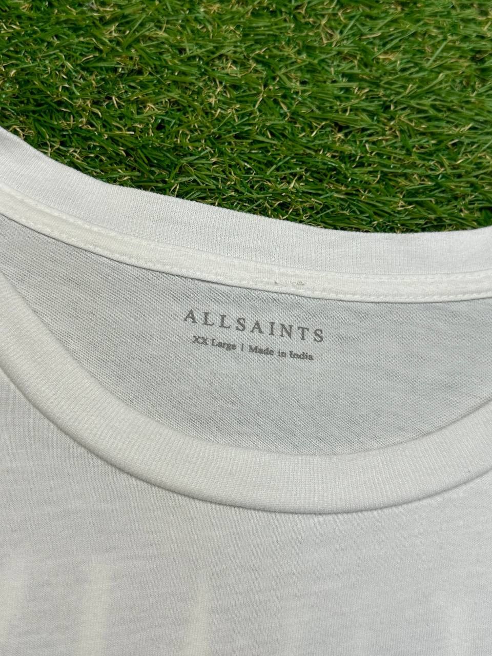 Allsaints × Designer Allsaints 2-Sided Big Logo Avantgarde Tee Y2K Size US XXL / EU 58 / 5 - 9 Thumbnail