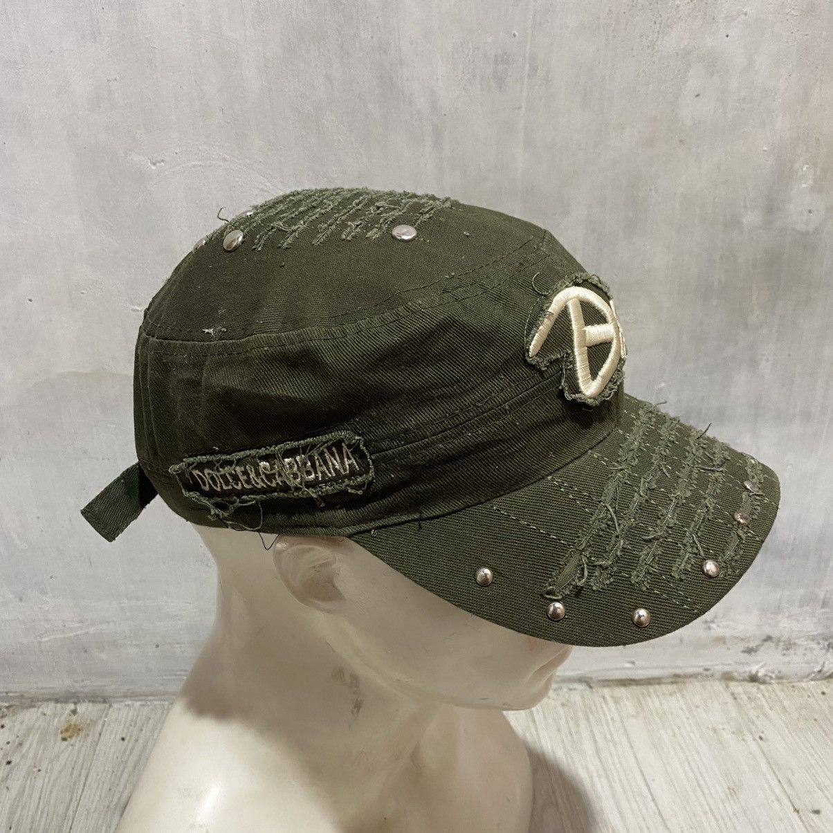 If Six Was Nine 2000s d&c distressed with studded cadet cap lgbstyle Size ONE SIZE - 3 Thumbnail