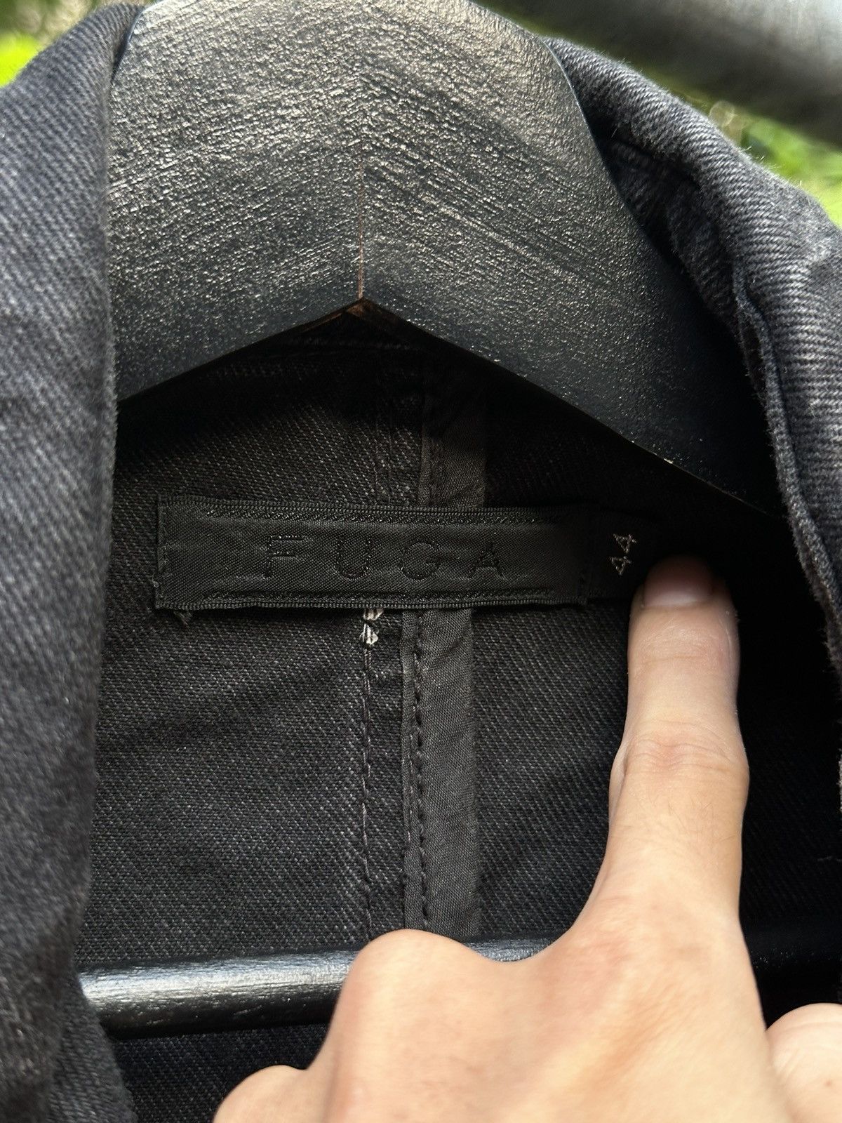 GOSTAR DE FUGA FUGA Fall 2008 Black Denim Double Rider Jacket Size S / US 4 / IT 40 - 9 Thumbnail