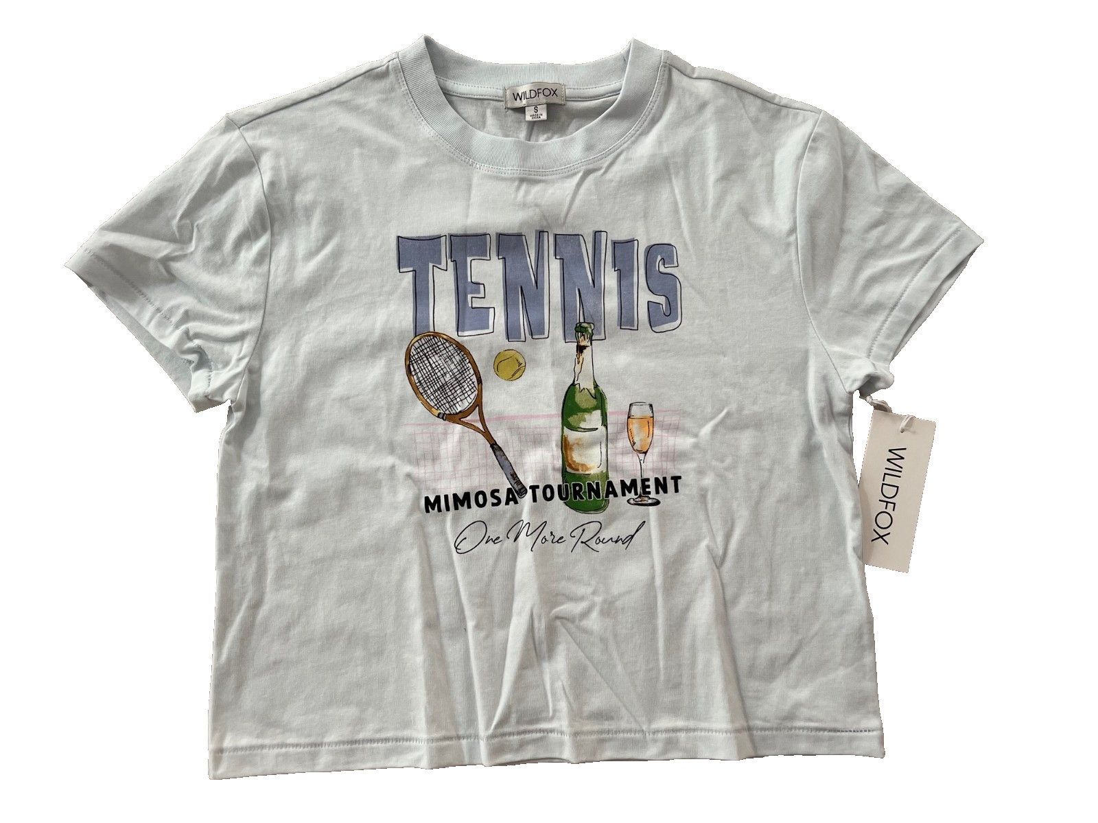 Wildfox Wildfox Tennis Mimosa Tournament Jamie Round Tee Ice Melt Size S / US 4 / IT 40 - 1 Thumbnail