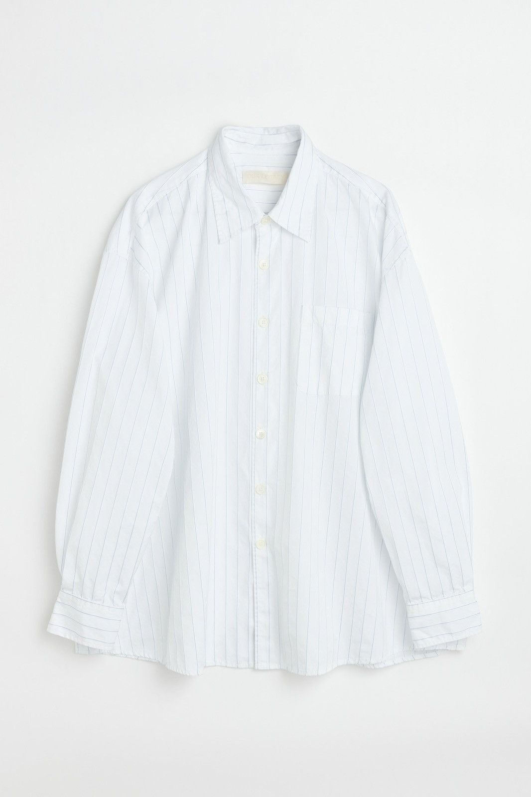 Our Legacy Our Legacy Borrowed Shirt Blue Sapphire Pinstripe Size US L / EU 52-54 / 3 - 3 Thumbnail