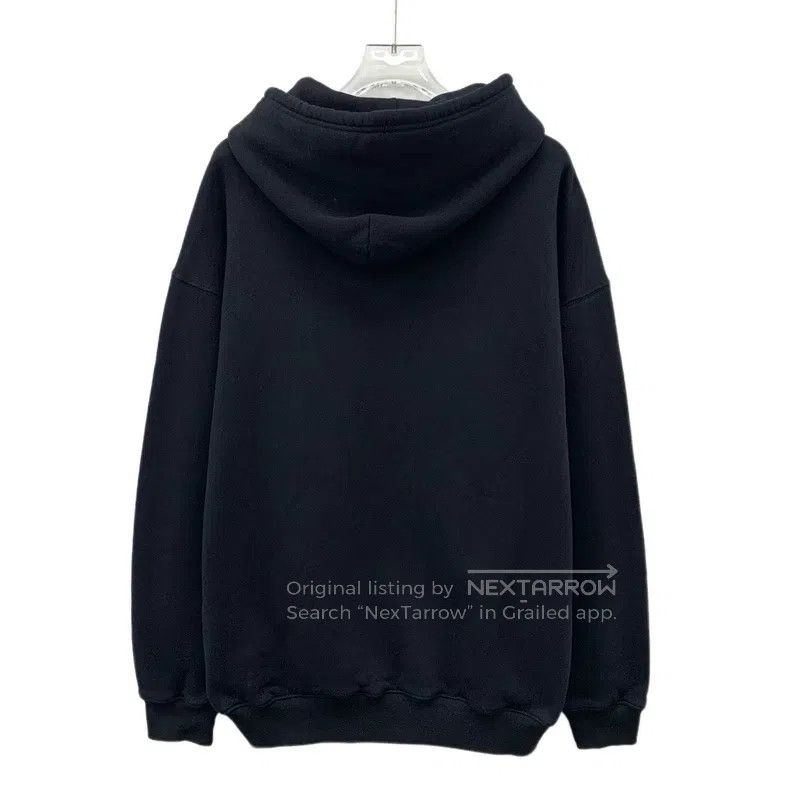 Balenciaga Balenciaga Black Logo Letter Printed Cotton Hooded Drawstr Size US S / EU 44-46 / 1 - 2 Thumbnail