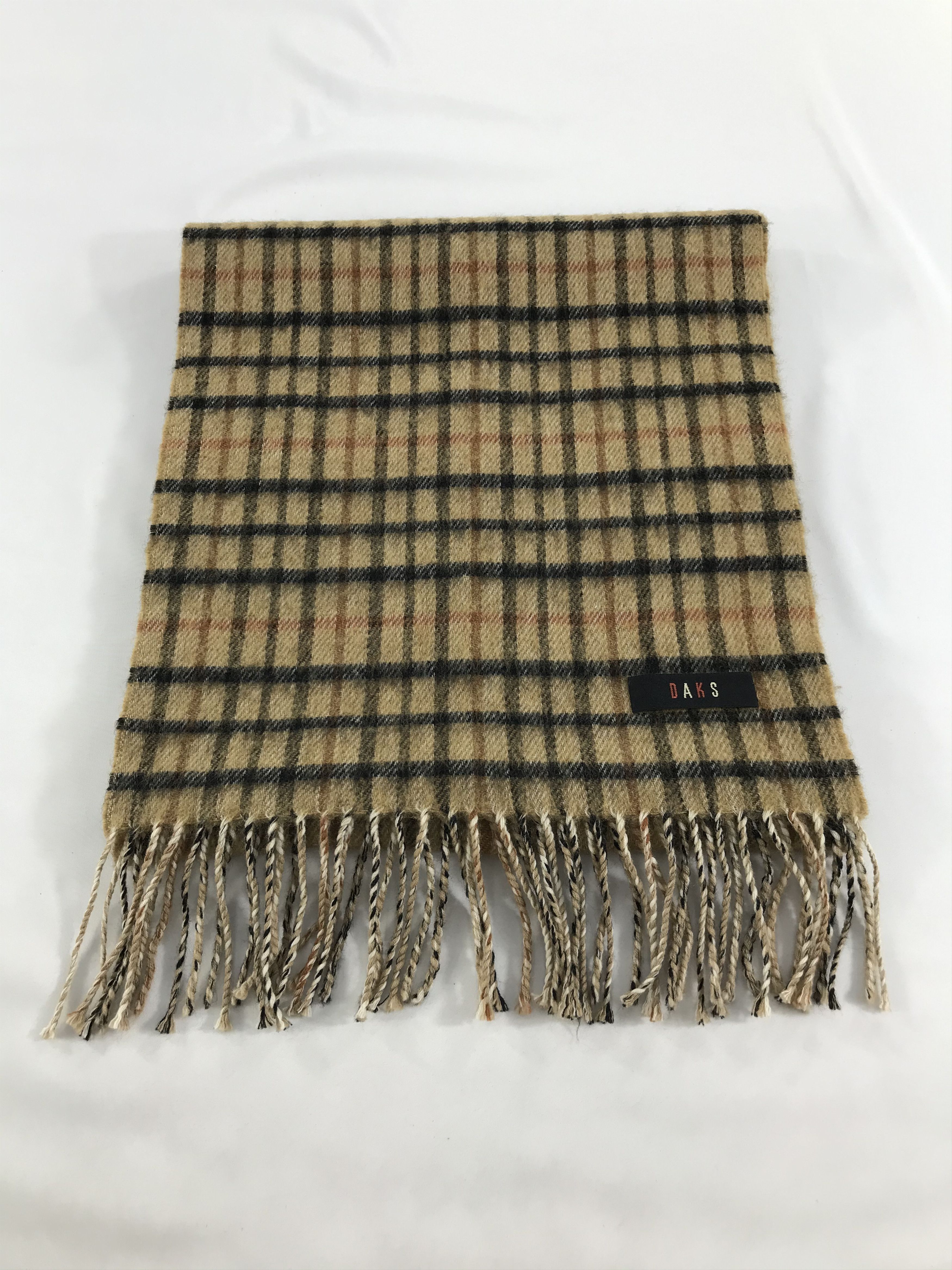 DAKS DAKS London Gingham Wool Scarf Muffler V127 Size ONE SIZE - 2 Thumbnail