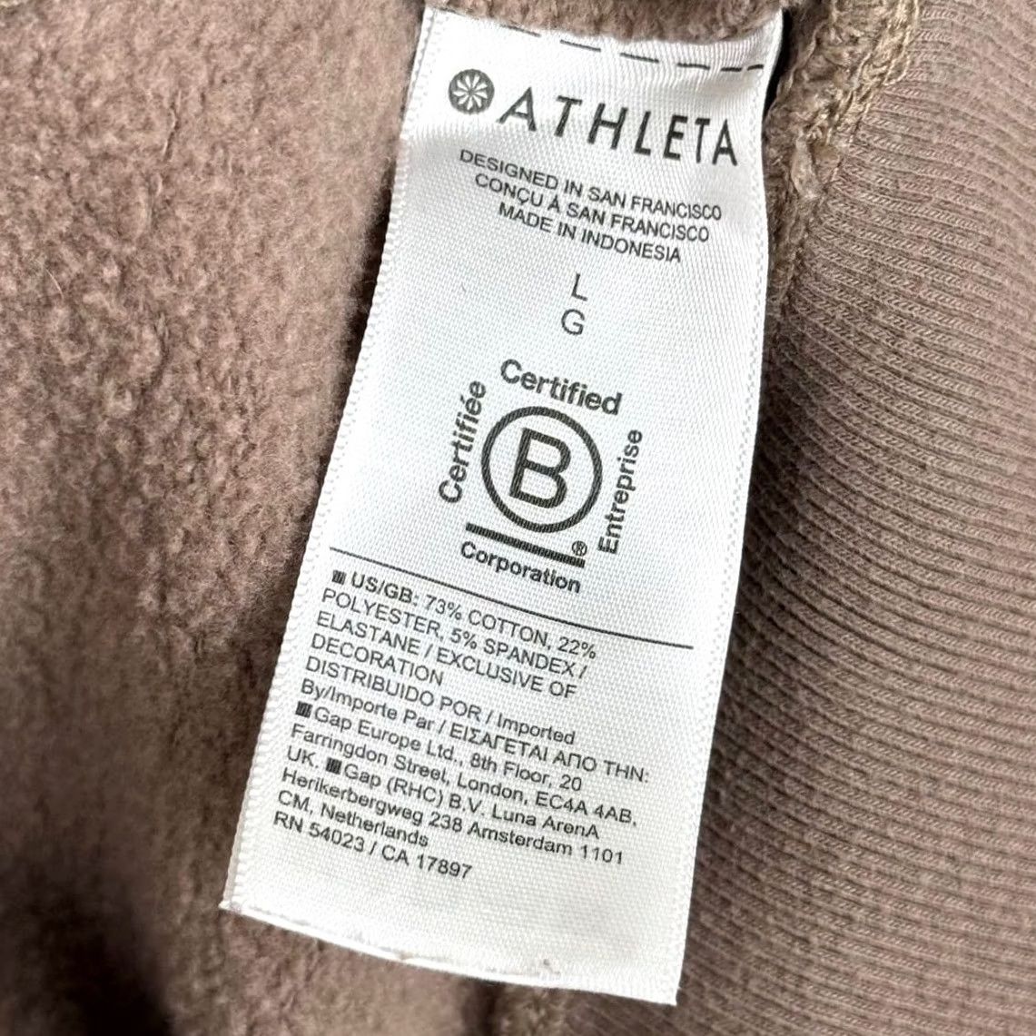 Athleta Athleta x Alicia Keys Tan Retroplush Revive Drawstring Pullover Hoodie Sweatshirt - L Women's Pullover Hoodie Tan Retroplush Brown L Women Size L / US 10 / IT 46 - 6 Thumbnail