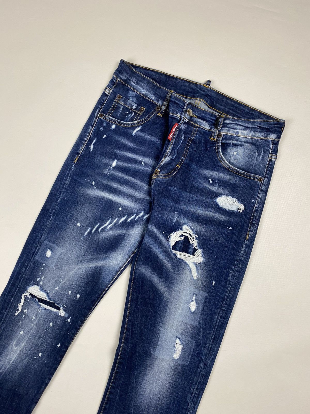Dsquared2 Dsquared2 Ladies Distressed Denim Jeans Size 42 Size 28" / US 6 / IT 42 - 4 Thumbnail