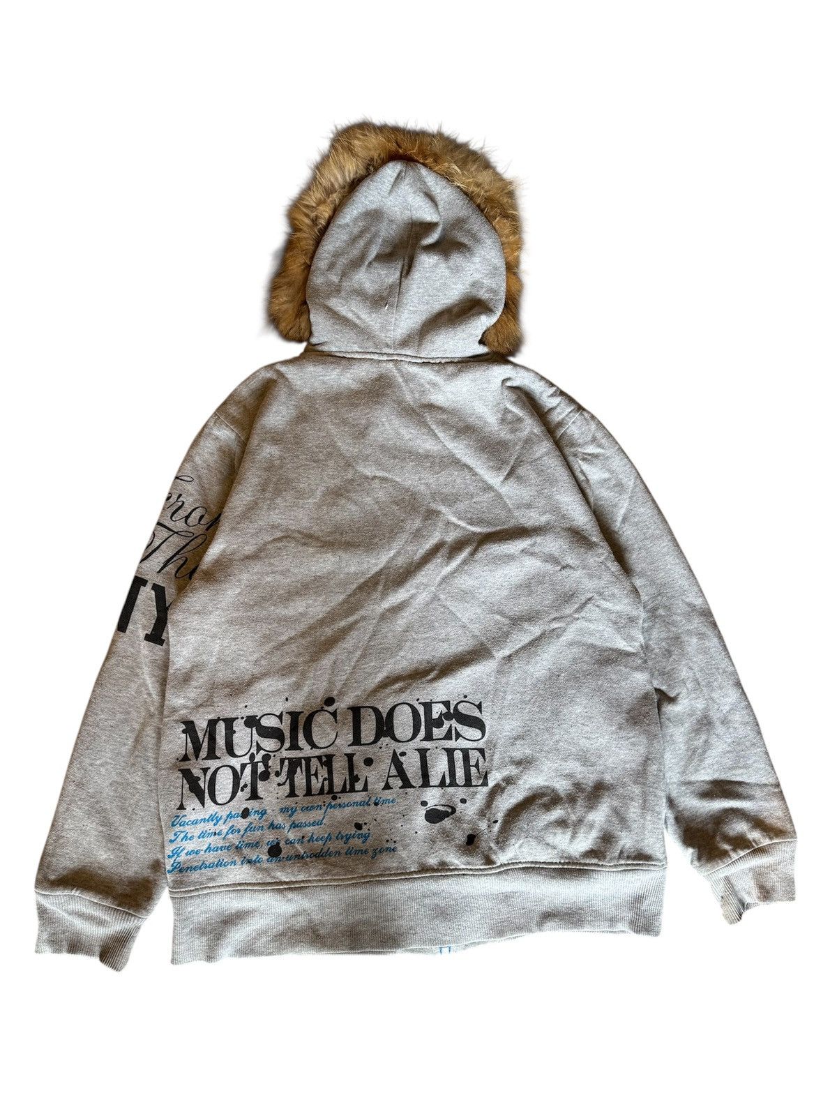 Japanese Brand LOOK HEAVEN MUSIC DOES FUR HOODIE LIKE IFSIXWASNINE STYLE Size US L / EU 52-54 / 3 - 5 Thumbnail