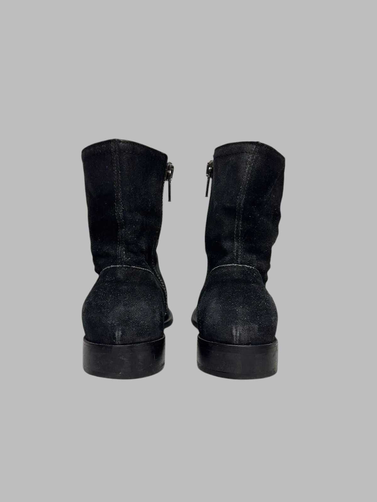 Hedi Slimane AS98 Style Italian Leather Mens Boots Meltal Zip Rick Owens Size US 8 / EU 41 - 7 Thumbnail