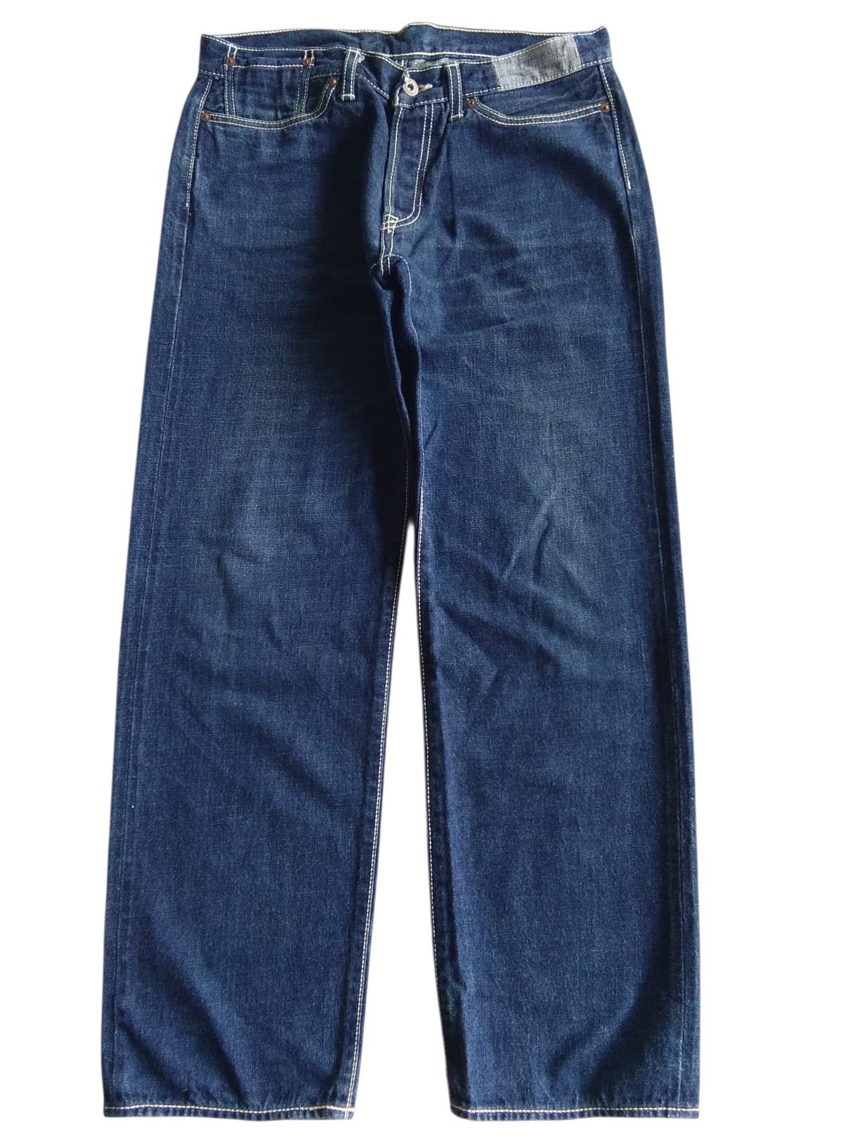 Japanese Brand RARE💥BURGLAR SELVEDGE BUCKLE BACK JAPANESE DENIM Size US 31 - 2 Thumbnail