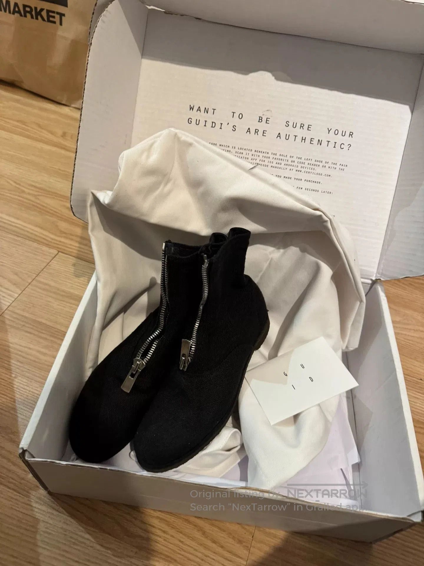 Guidi GUIDI 210 Women's Linen Boot. Size US 4 / IT 34 - 3 Thumbnail